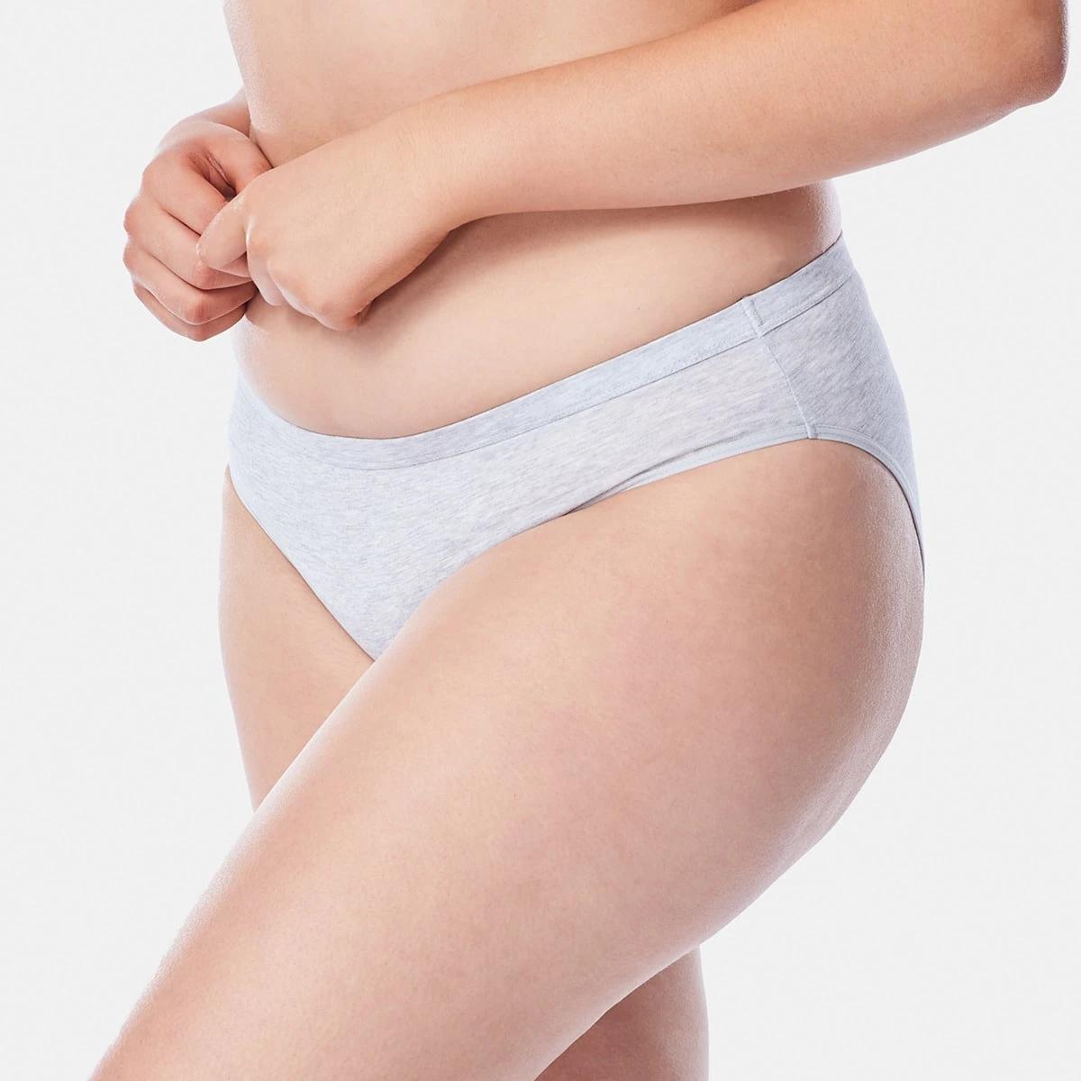 1 Comfort Top Bikini Briefs SILVER MARLE, 1 of 6