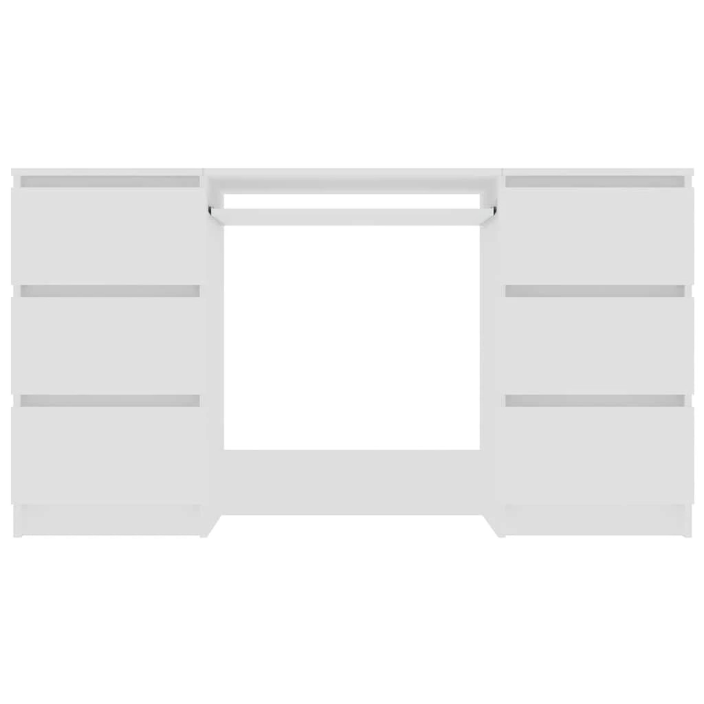 4 Vidaxl Writing Desk Computer Desk - White, 4 of 6
