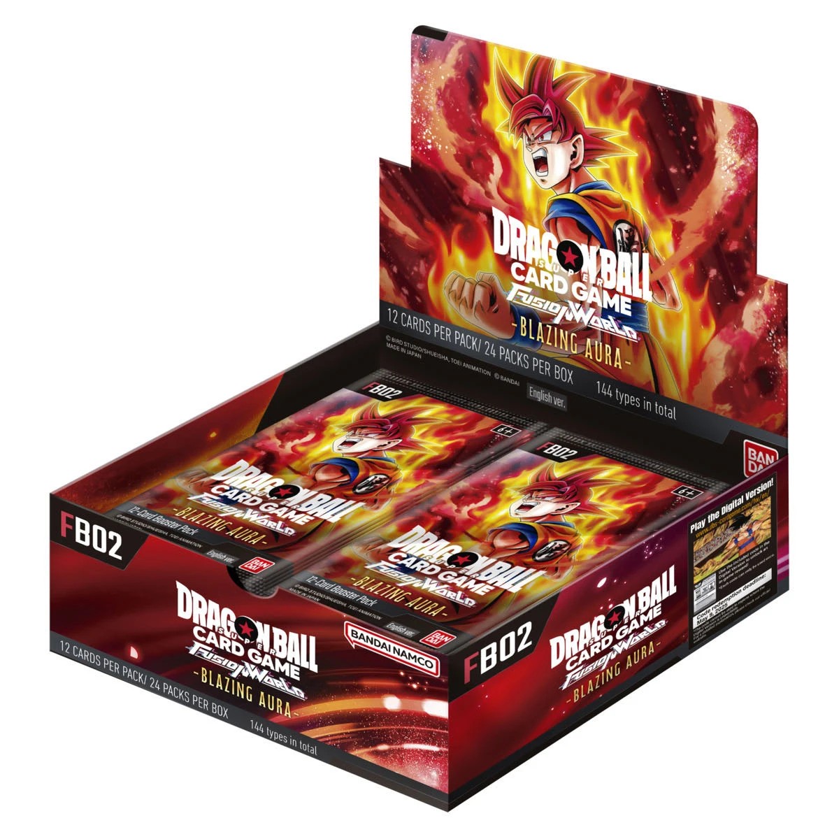 1 Dragon Ball Super Card Game Fusion World Blazing Aura Booster Display FB02