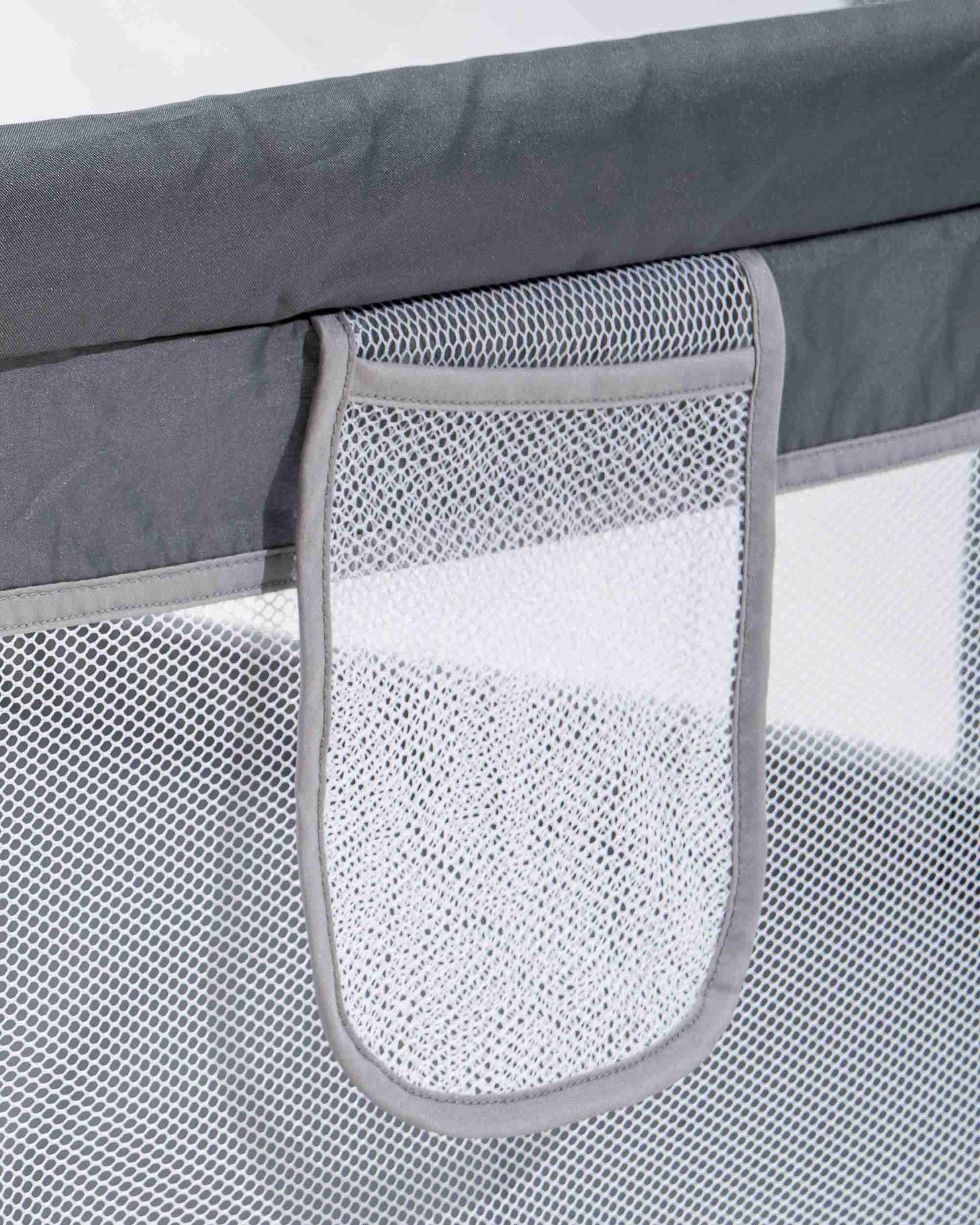 8 Playpals Baby Playpen Kids Safety Gate Mesh Toddler Fence 2 Doors 180x200cm - Grey, 8 of 10