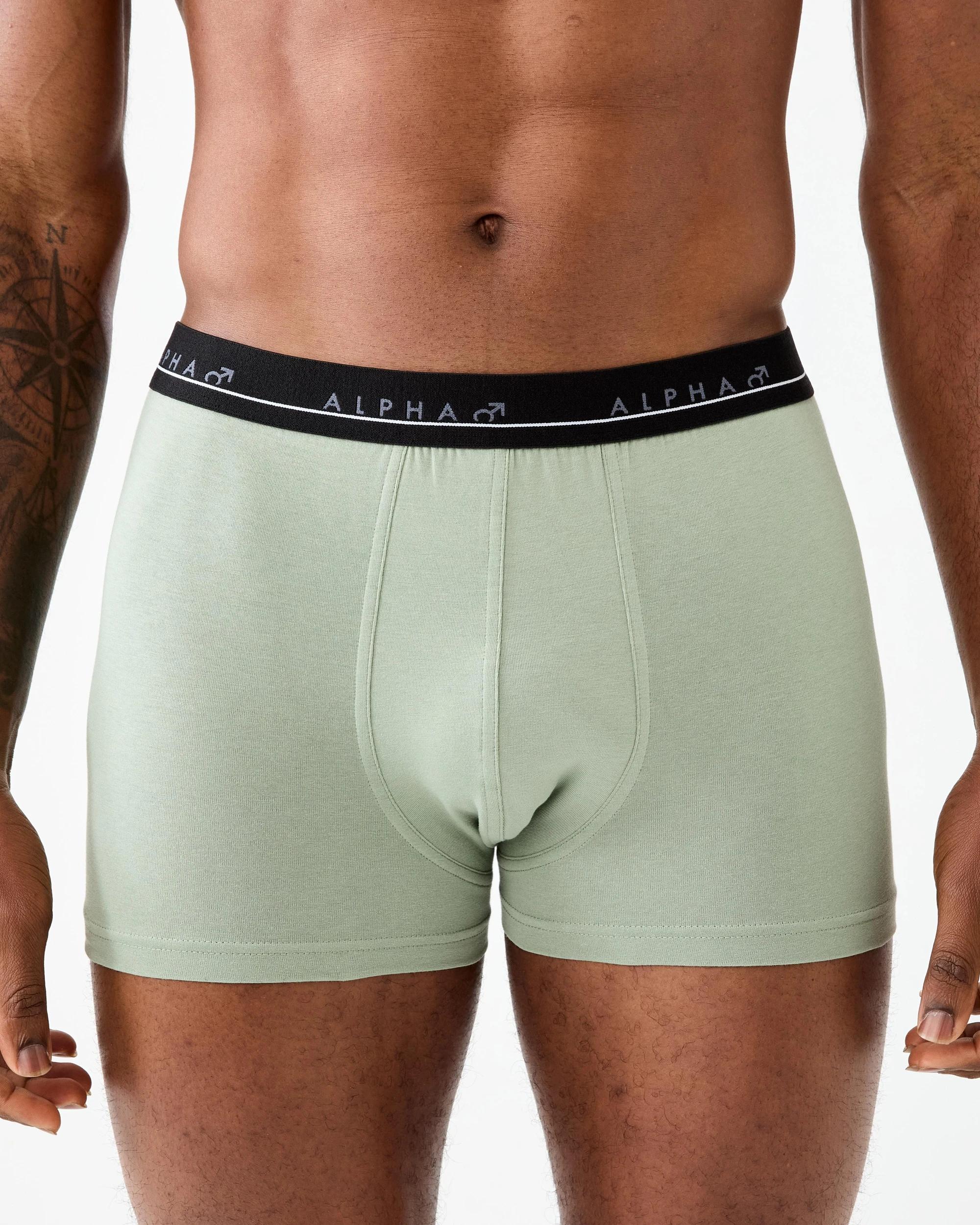 5 5 Pack Plain Trunks Greens, 5 of 10