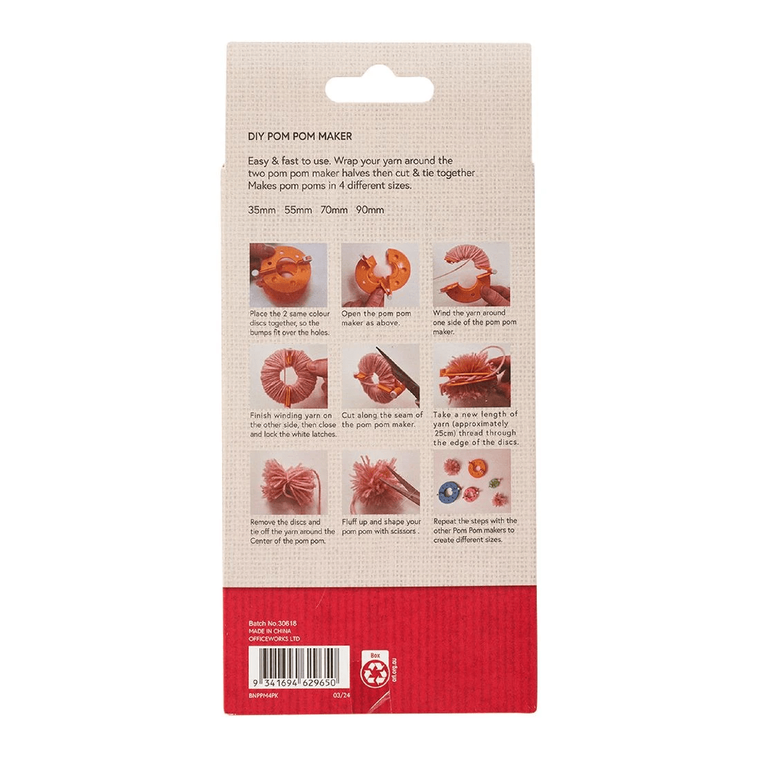 2 Born Pom Pom Makers 4 Pack, 2 of 3