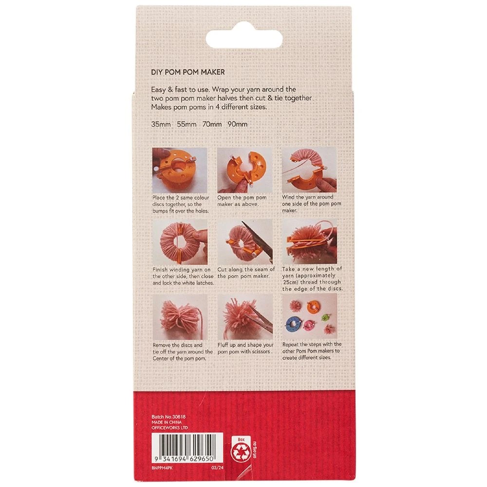 2 Born Pom Pom Makers 4 Pack, 2 of 3