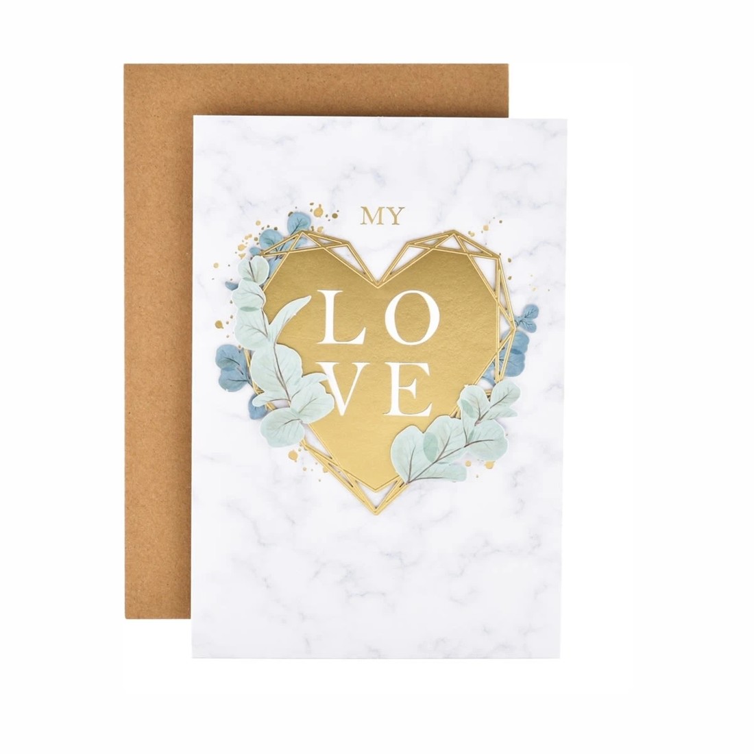 1 Hallmark Valentine's Day Card - Marble, 1 of 3