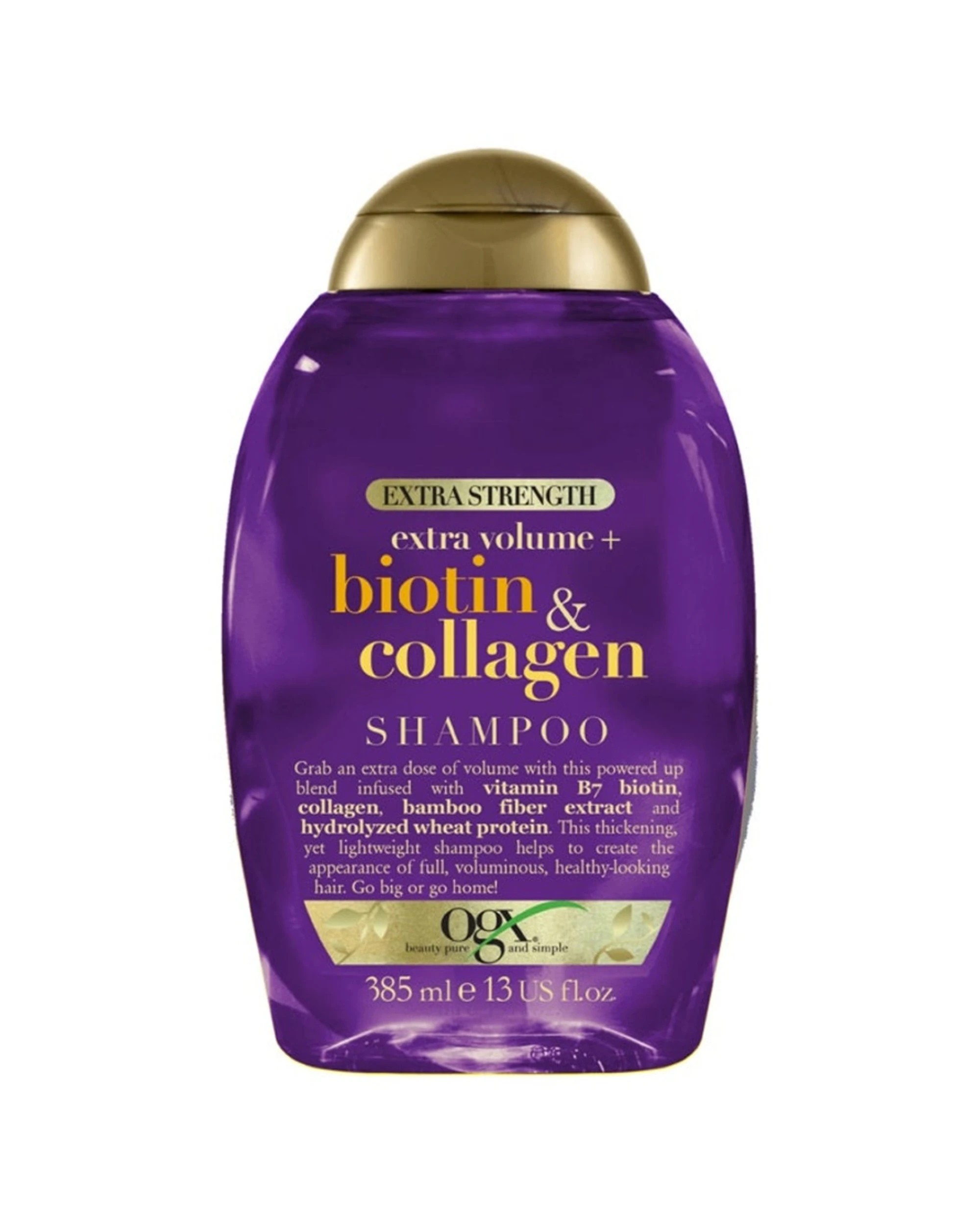 1 OGX Extra Strength Biotin and Collagen Shampoo 385ml, 1 of 9