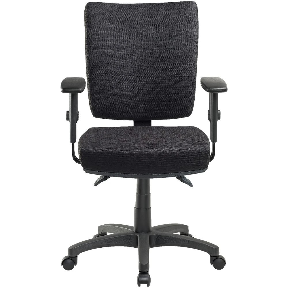 3 Pago Flash II Deluxe Heavy Duty Ergonomic Chair Arms Black Drafting Chairs, 3 of 7