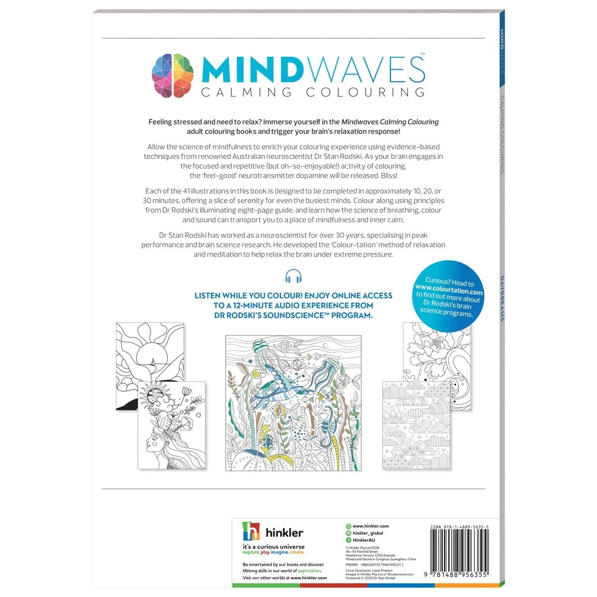 2 Mindwaves Calming Colouring: Daydreams - Book, 2 of 5