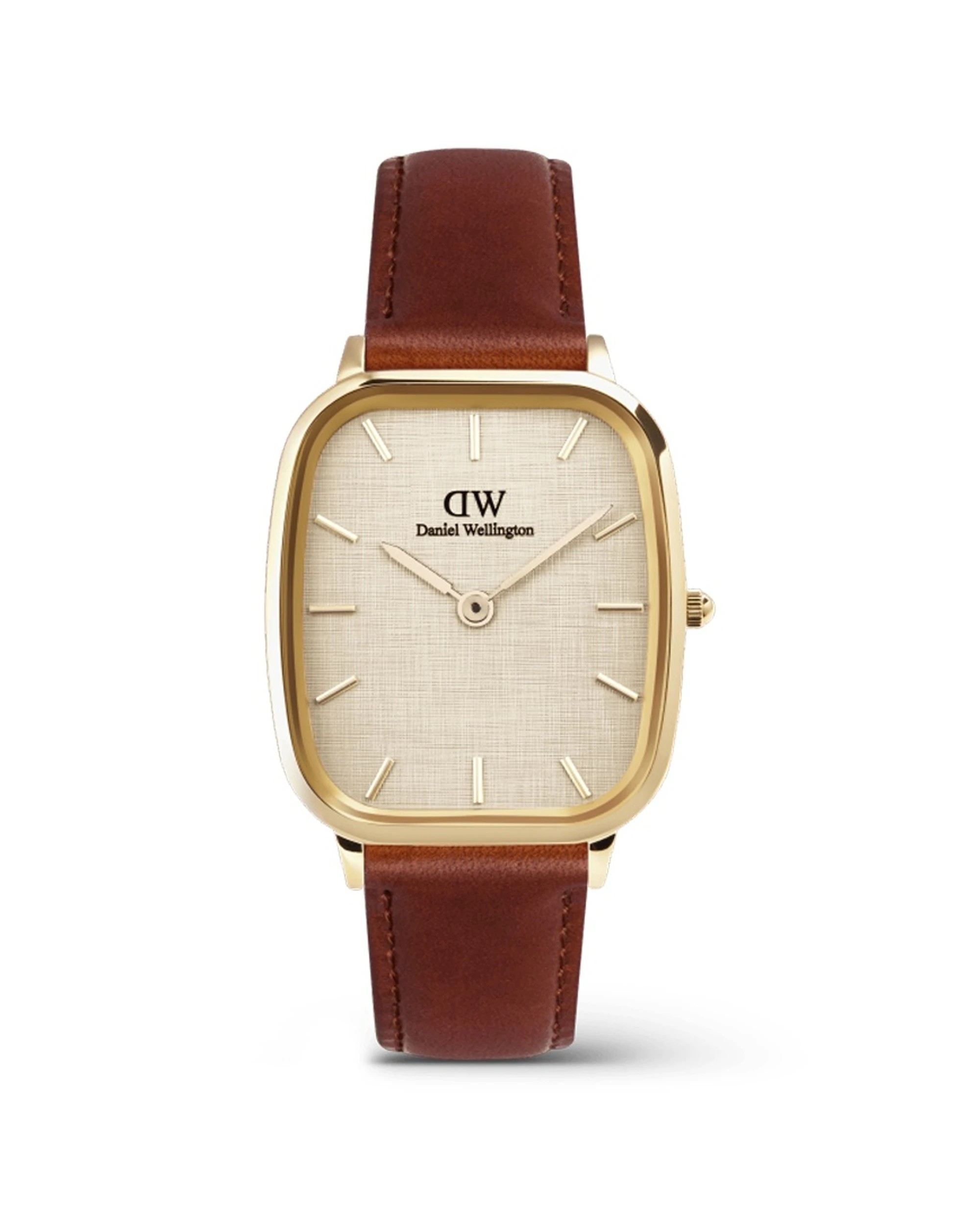 1 Daniel Wellington Marlon St Mawes Gold Linen Watch 32x36.5mm, 1 of 5