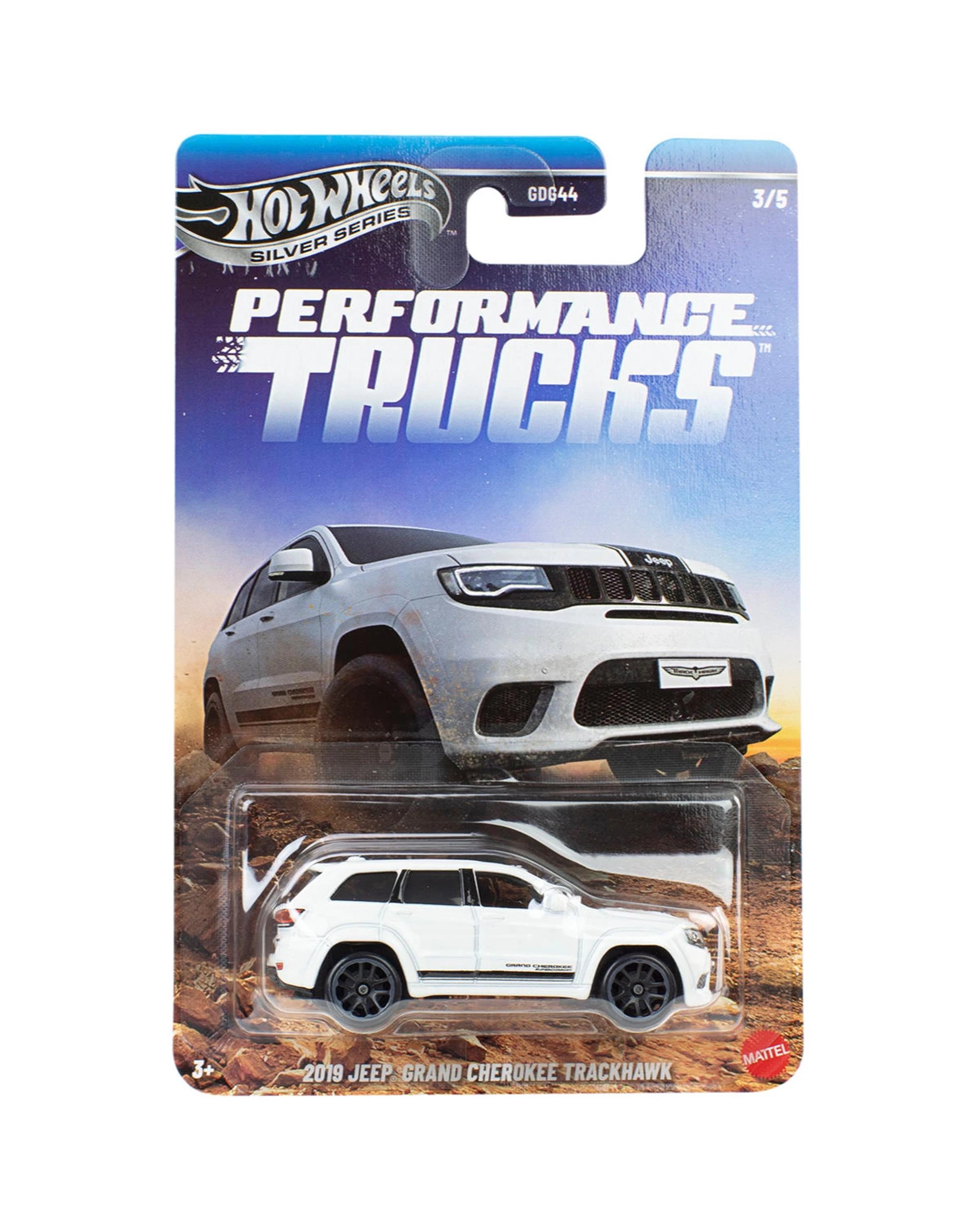 1 Hot Wheels Silver Series Performance Trucks 2019 Jeep Grand Cherokee Trackhawk Diecast Vehicle, 1 of 4