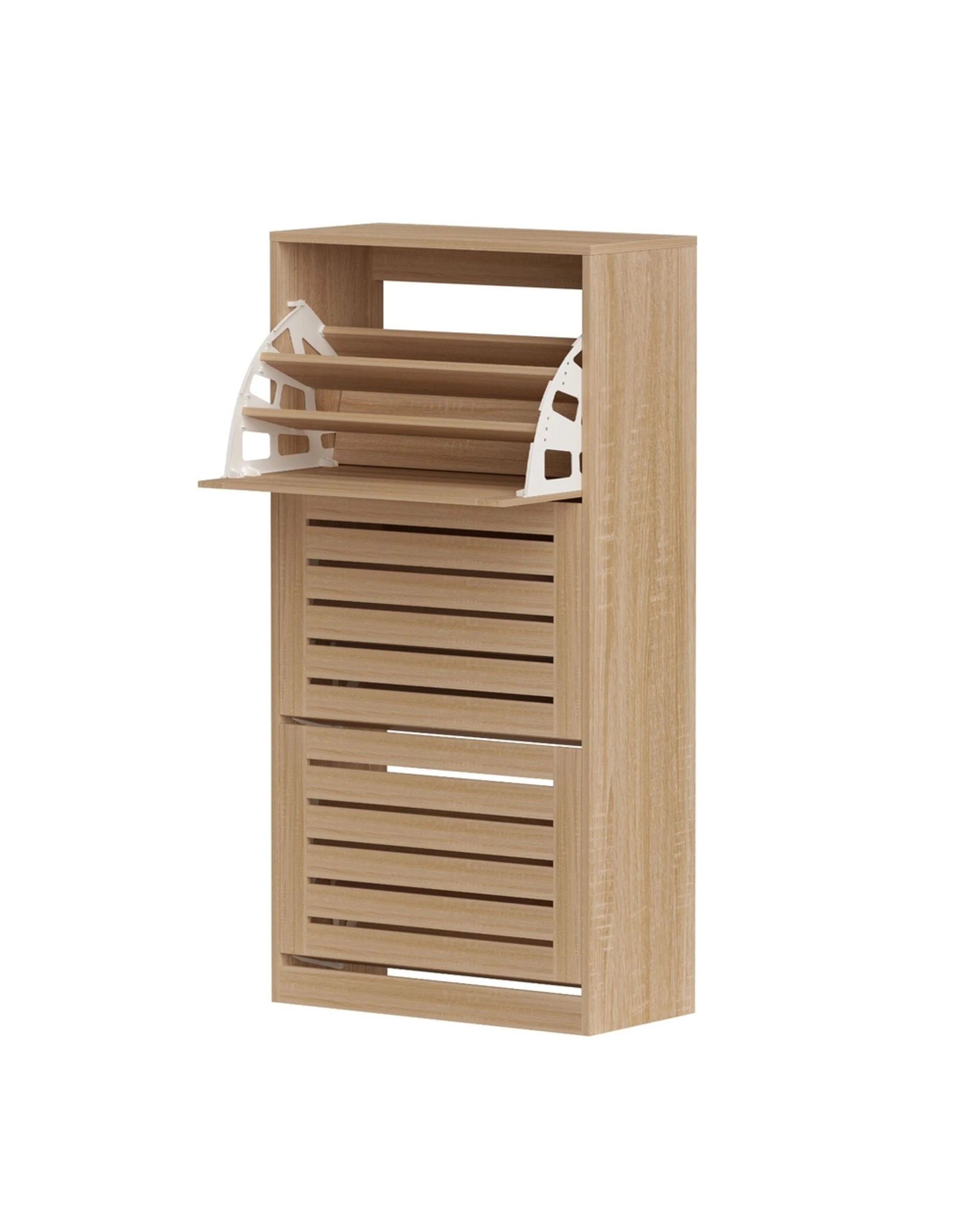 1 Artiss Shoe Cabinet Storage Drawer
 - Brown, 1 of 3