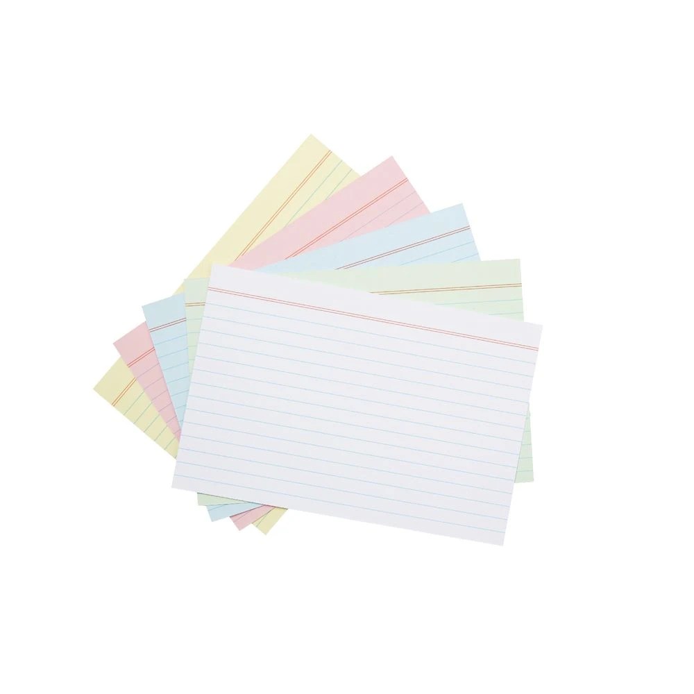 2 J.Burrows Index Cards Ruled 152 x 102mm Assorted 500 Pack, 2 of 4