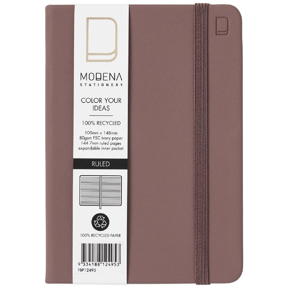 1 Modena A6 PU Ruled Notebook Grape, 1 of 4