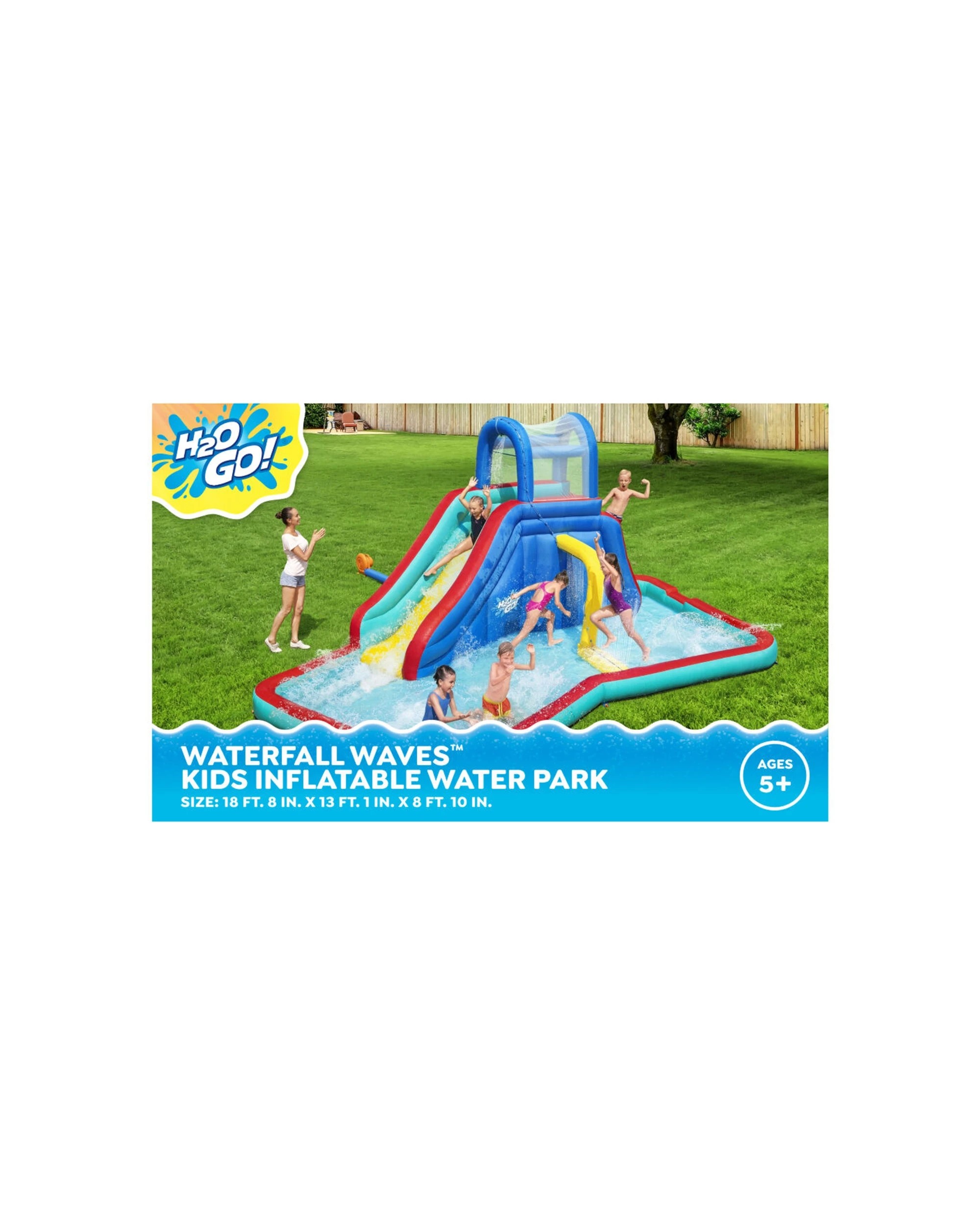 5 Bestway H2O Go Waterfall Waves Kids Inflatable Water Park Pool 5y Plus - Multi, 5 of 5