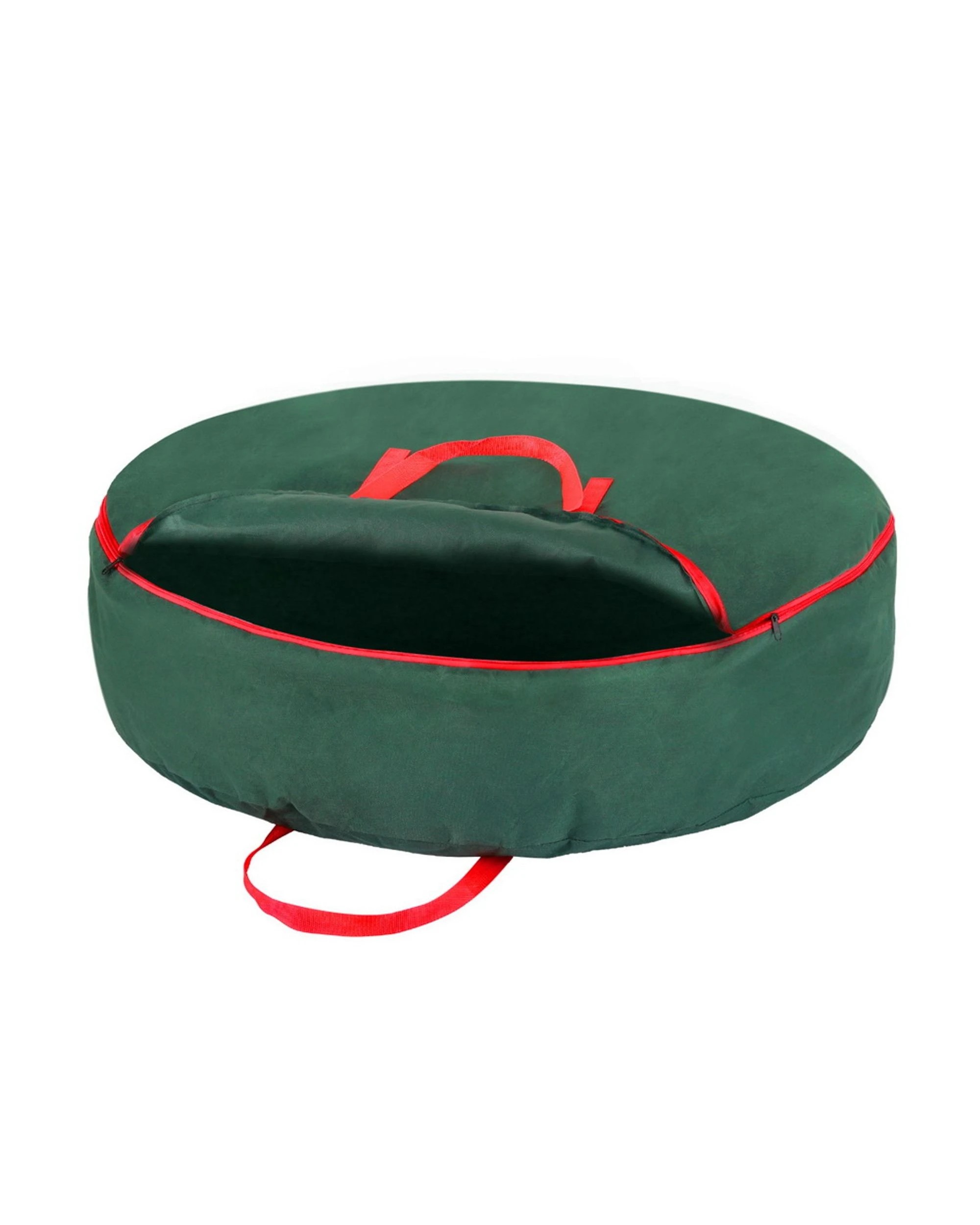 1 Jingle Jollys Christmas Garland Wreath Storage Bag Baubles Ornaments Container
 - Green, 1 of 3