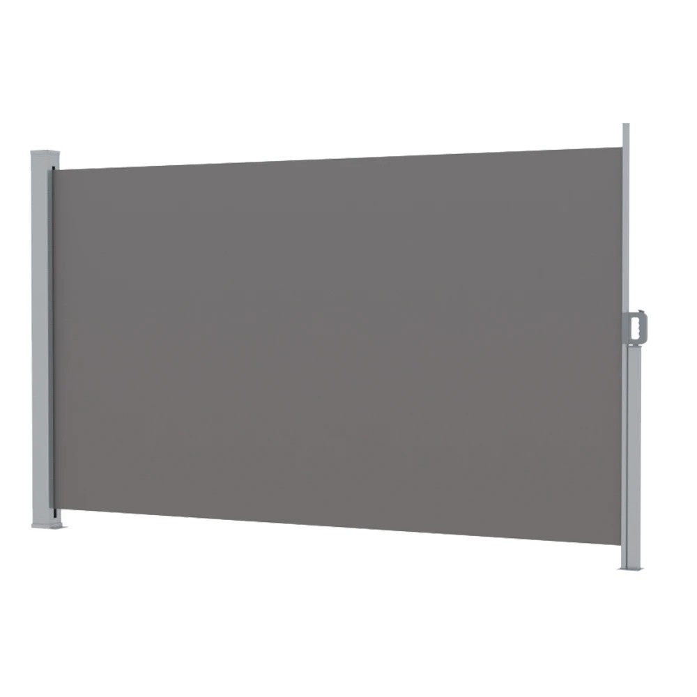 1 Instahut Side Awning Sun Shade Outdoor Retractable Privacy Screen 2X3M - Grey, 1 of 6