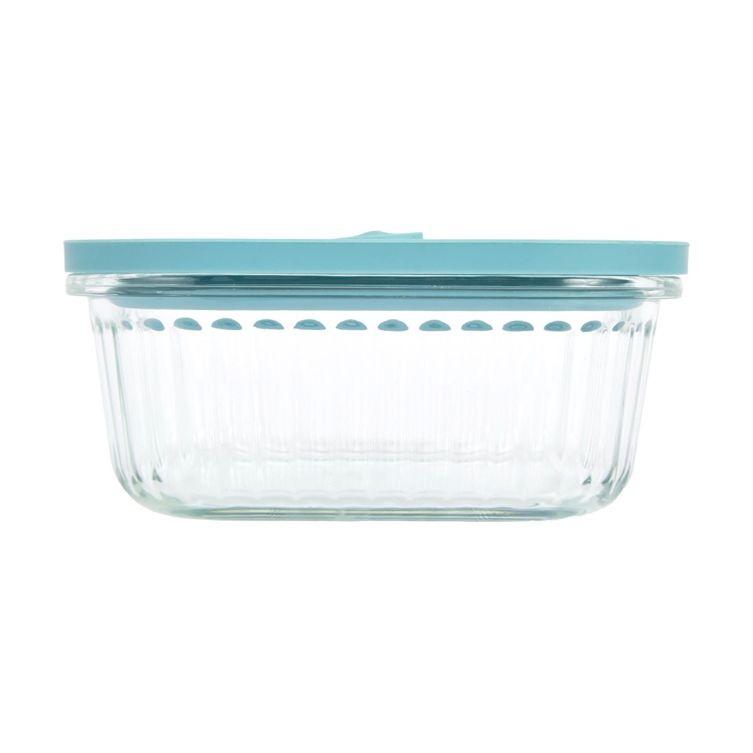 2 800ml Square Ribbed Glass Container, 2 of 4