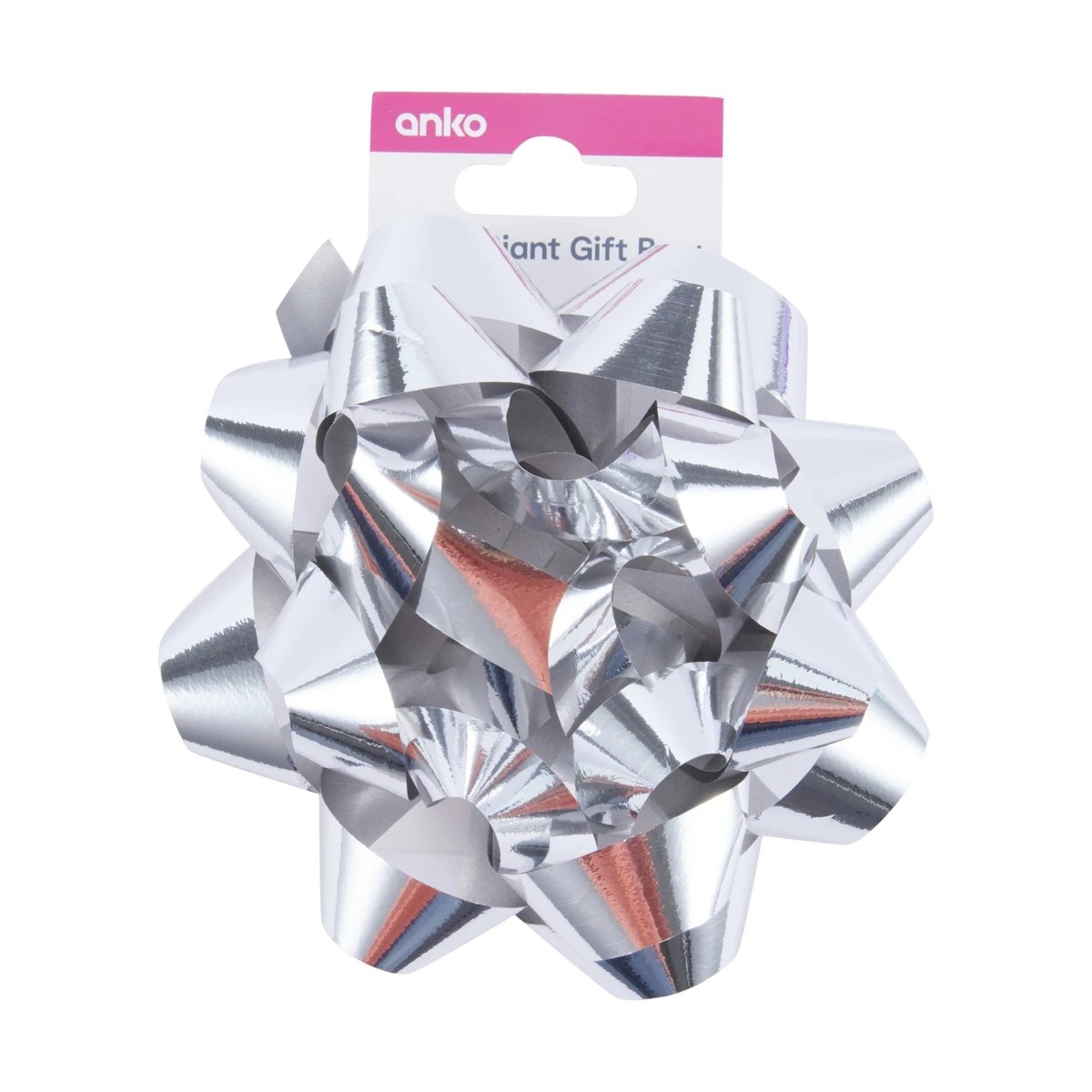 1 Giant Gift Bow - Silver Look, 1 of 3