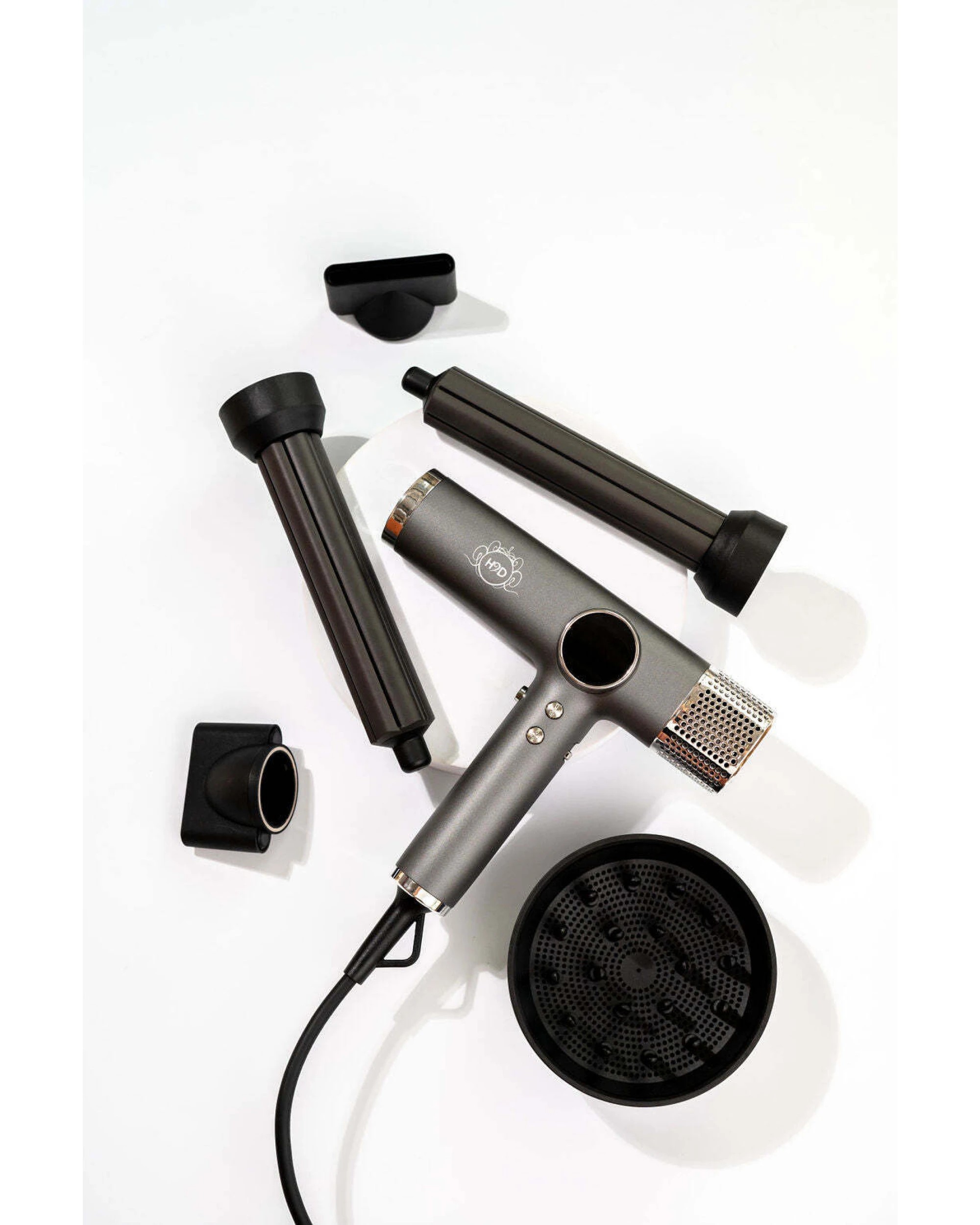 1 H2D 4-in-1 Xtreme Ionic Magnetic Hairdryer + Styler Styling Iron - Space Grey, 1 of 5