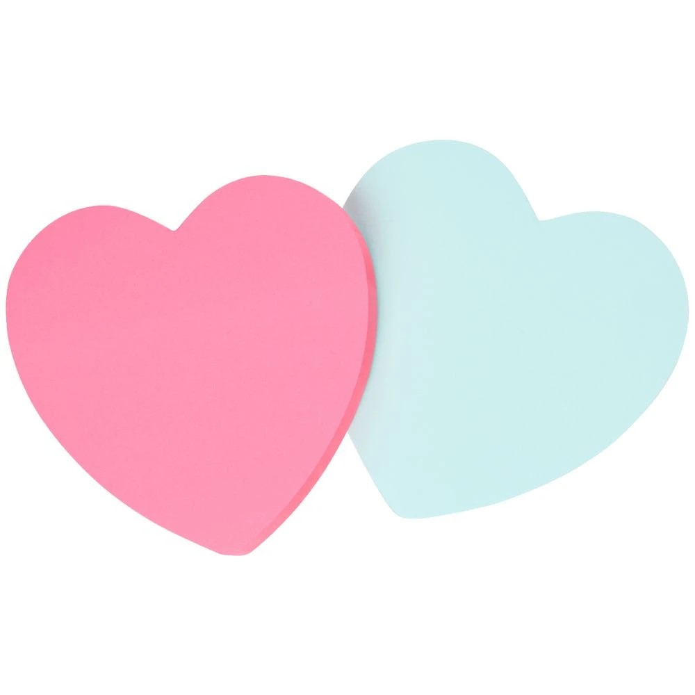 2 J.Burrows Stick-It Notes 70x70mm Hearts 2 Pack, 2 of 2