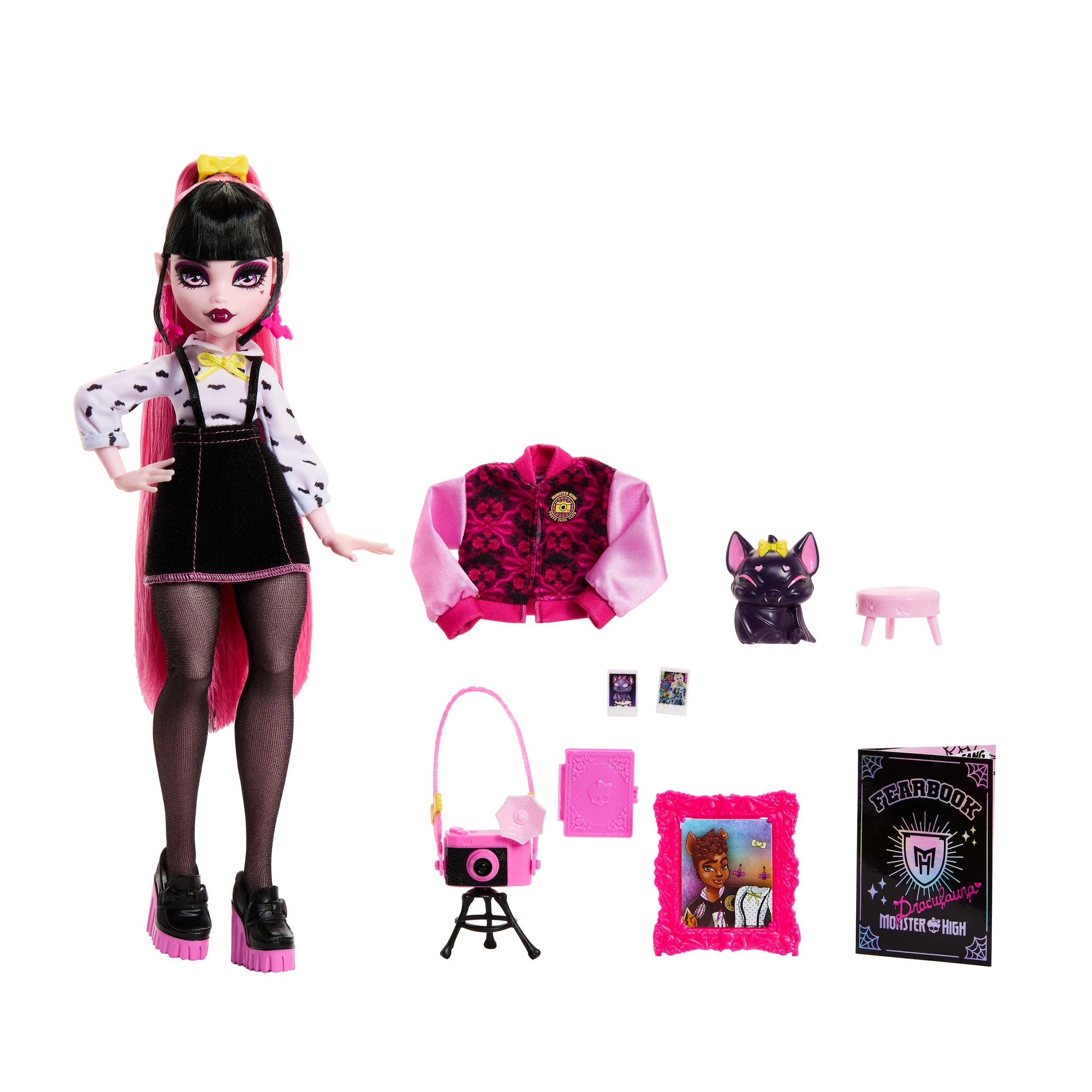 3 Monster High Fearbook Draculaura Fashion Doll Playset, 3 of 5