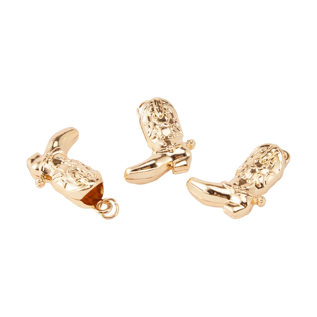 3 Jewellery Making Charms - Cowboy Boot, 3 of 3