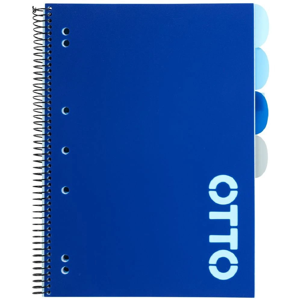 2 Otto A4 5 Subject Notebook 250 Page Navy, 2 of 4