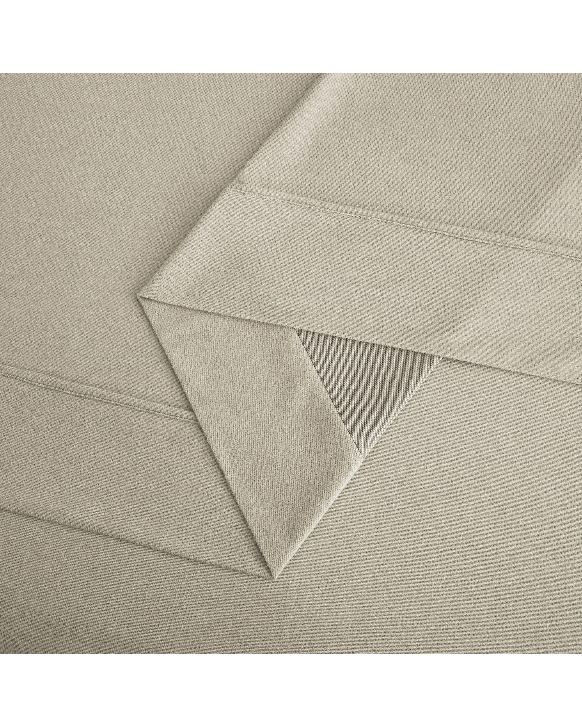 6 Dreamaker Micro Flannel Sheet Set - Super King Bed - Stone, 6 of 8