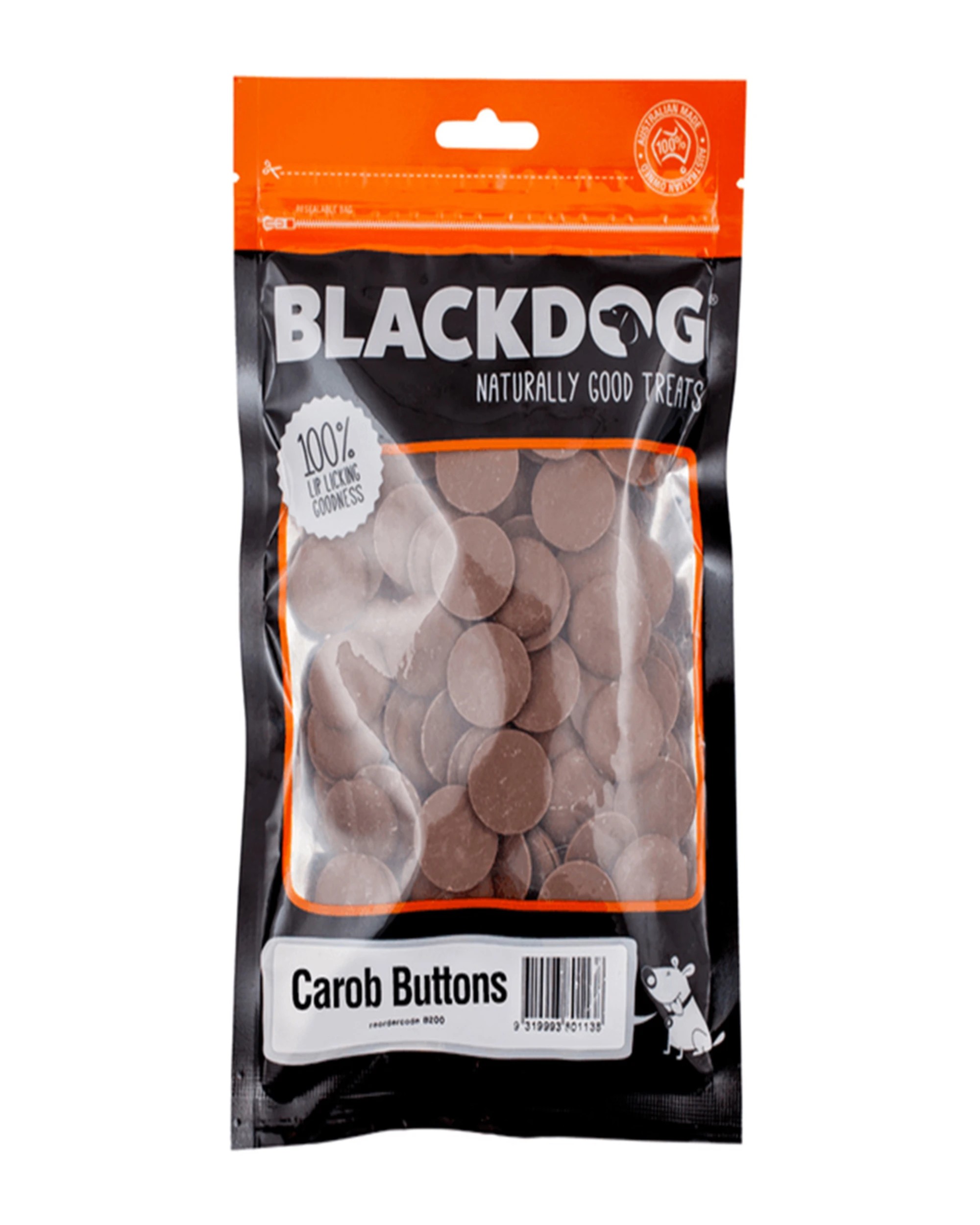 1 Blackdog Dog Treats Carob Buttons - 1kg, 1 of 3