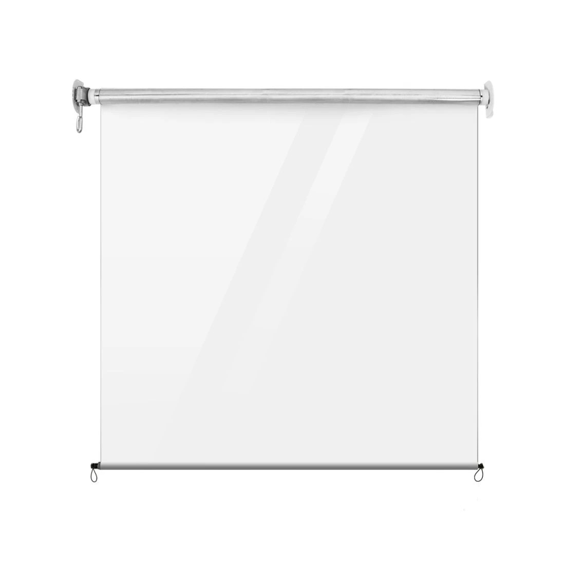 1 Instahut Outdoor Blinds Transparent Roll Down Awning Window Shade 1.5X2.4M - Clear, 1 of 4