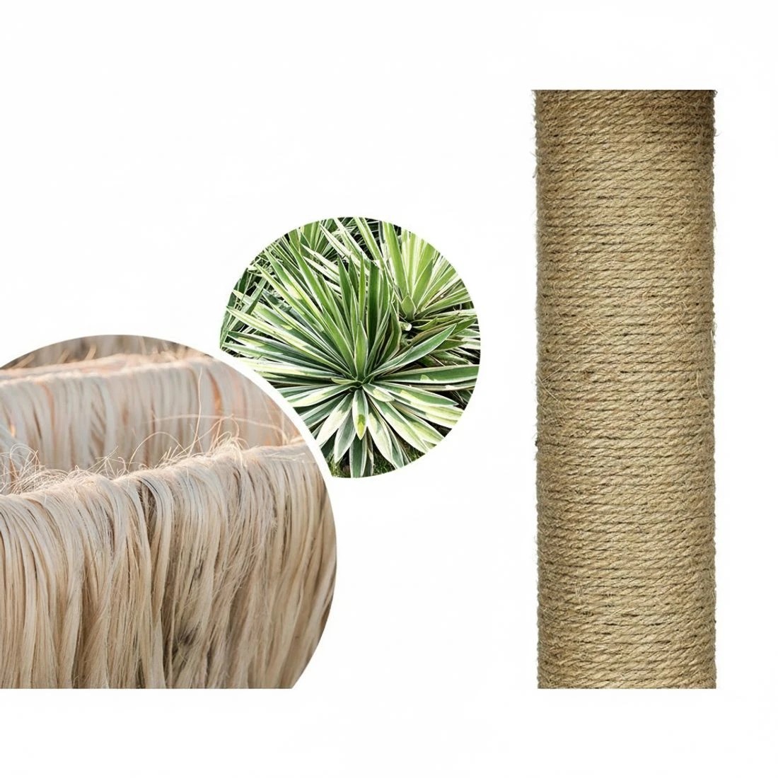 3 i.Pet Cat Tree 138cm Tower Scratching Post Scratcher Wood Bed Condo House Rattan Ladder - Multi, 3 of 4