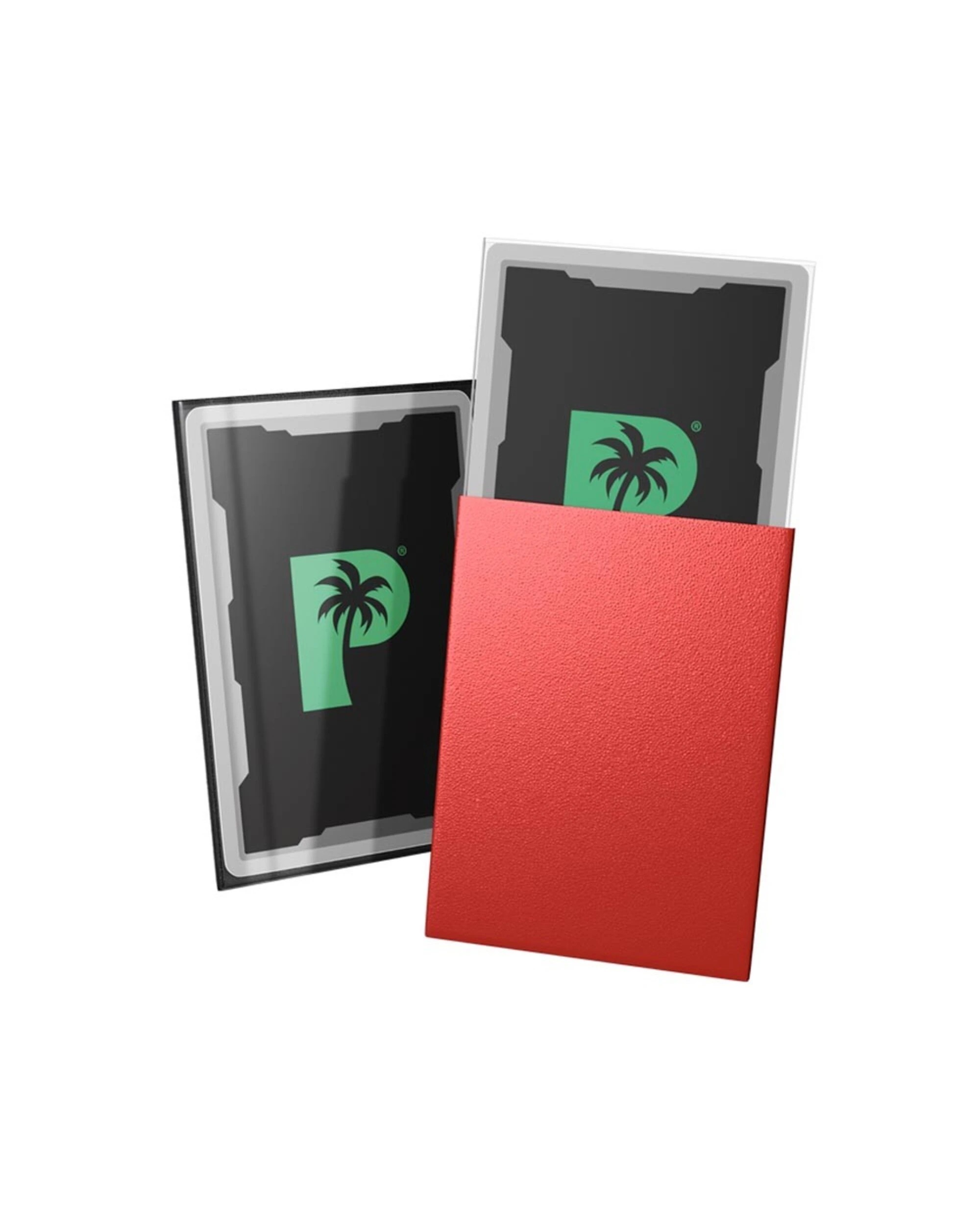 2 Palms Off Gaming - Blackout Deck Sleeves 100pk - Standard Size - Red, 2 of 3