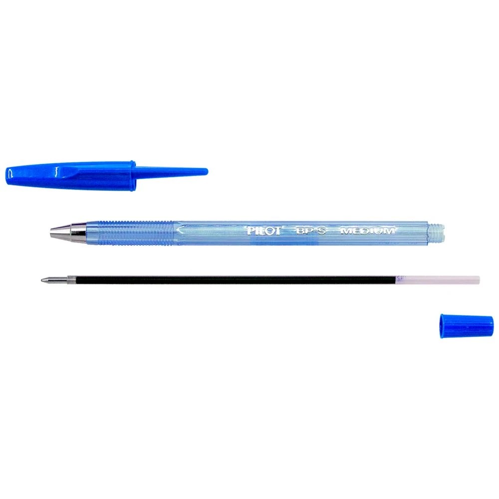 4 PILOT BP-S Ballpoint Pen Medium 1mm Blue 4 Pack, 4 of 8