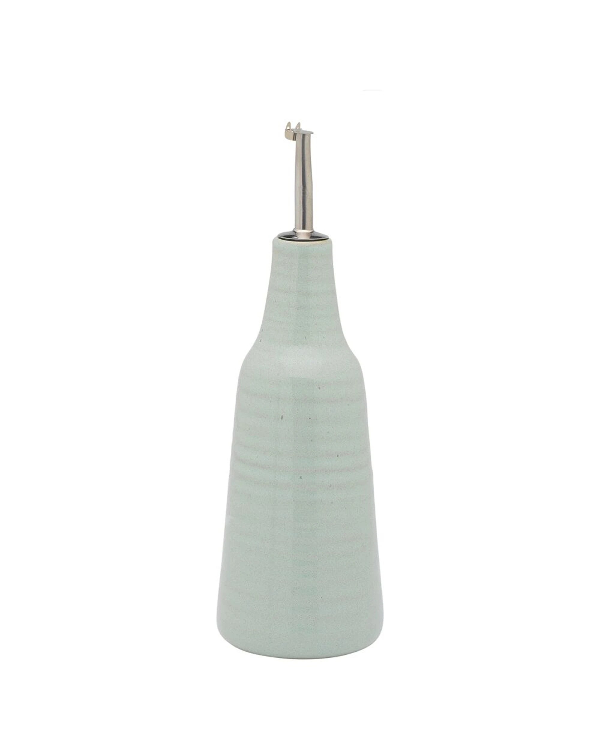 2 Ecology 2PC Glaze Stoneware Ottawa Oil Bottle Salt Dish Set Stoneware - Plain, 2 of 3