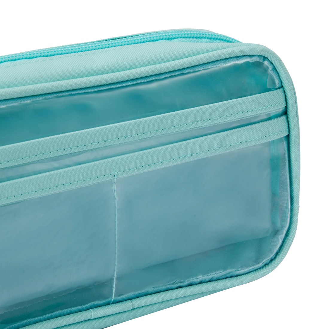 4 Multi Compartment Pencil Case - Aqua, 4 of 7