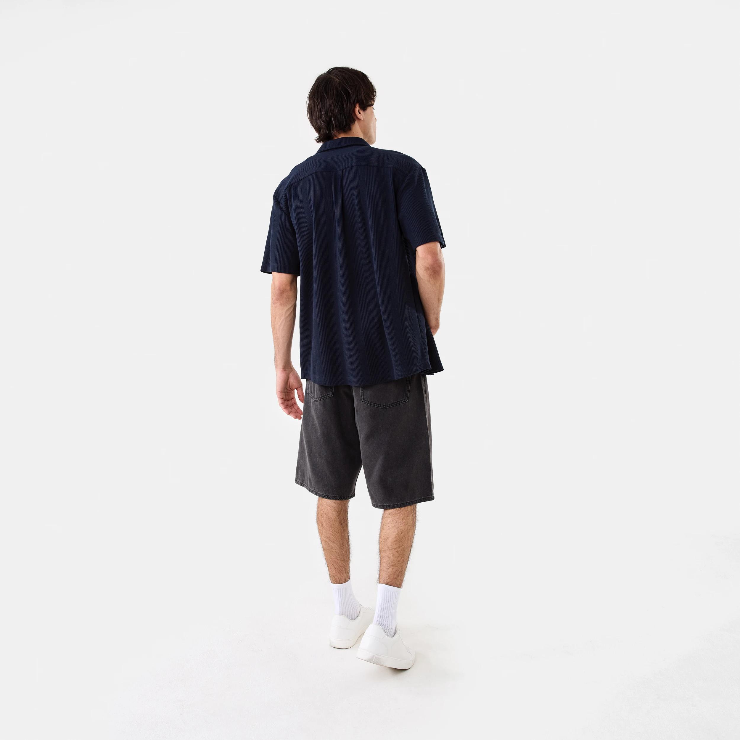 4 Baggy Denim Shorts Black Wash, 4 of 9