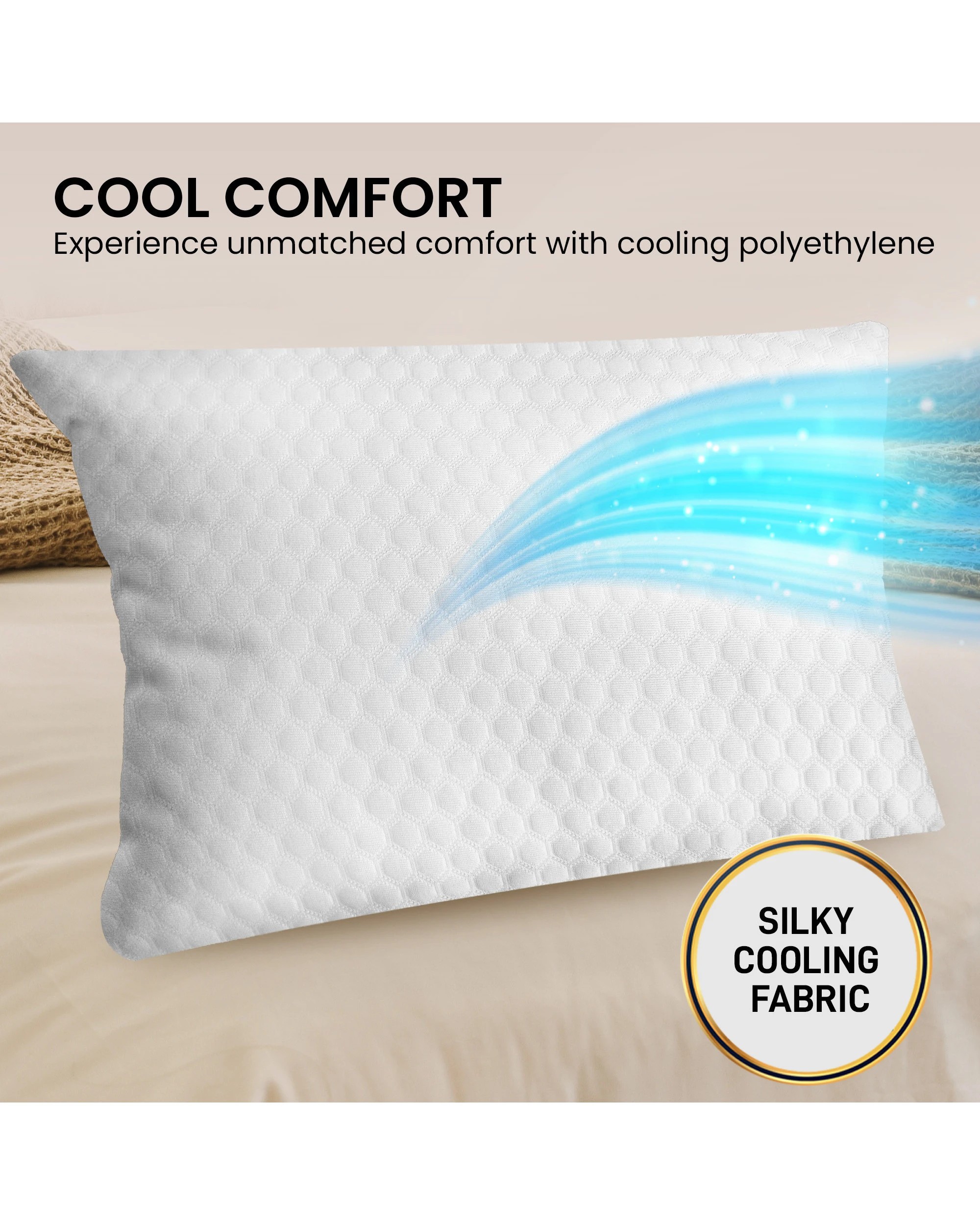 6 Laura Hill Cooling Memory Foam Pillow - Single, 6 of 10