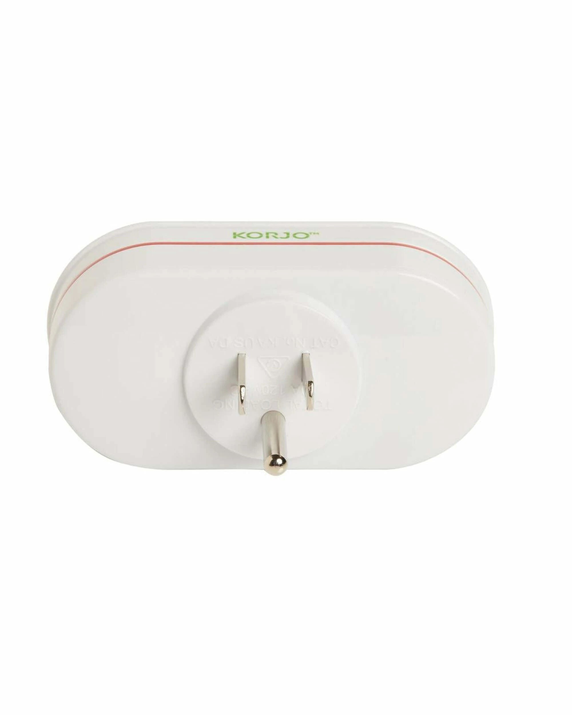 3 Korjo Double Travel Adaptor Plug - Aus to USA - White, 3 of 3