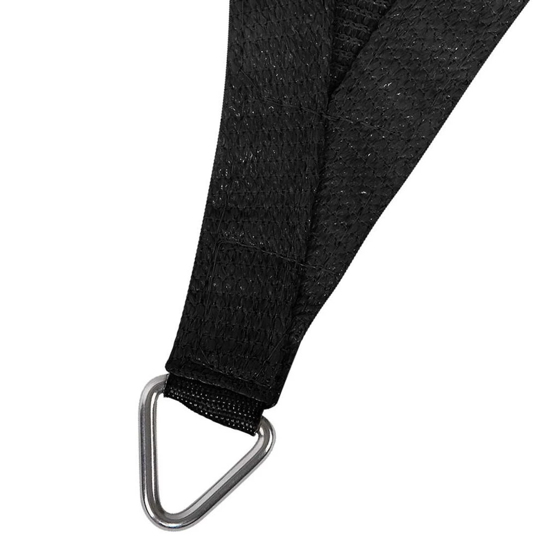 3 Instahut Shade Sail 5x5x5m Triangle 280GSM 98%   Shade Cloth - Black, 3 of 6