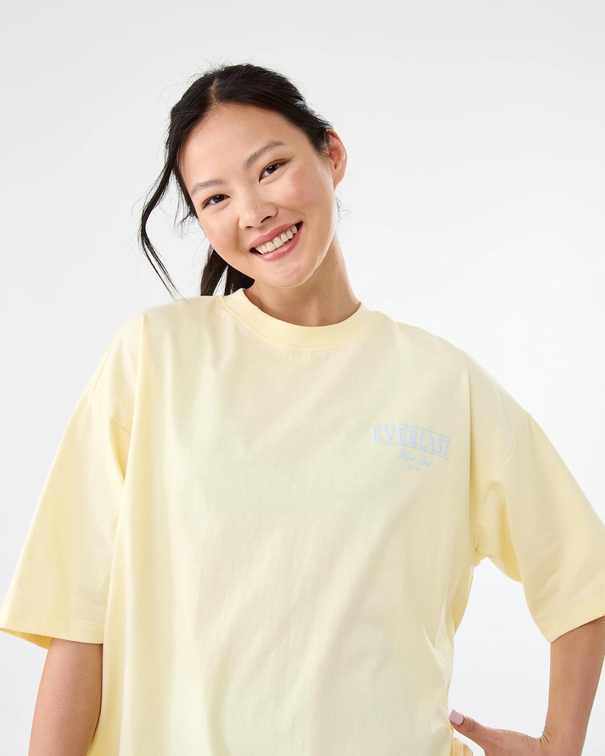 5 Everlast Womens Boyfriend T-shirt Soft Yelow, 5 of 7