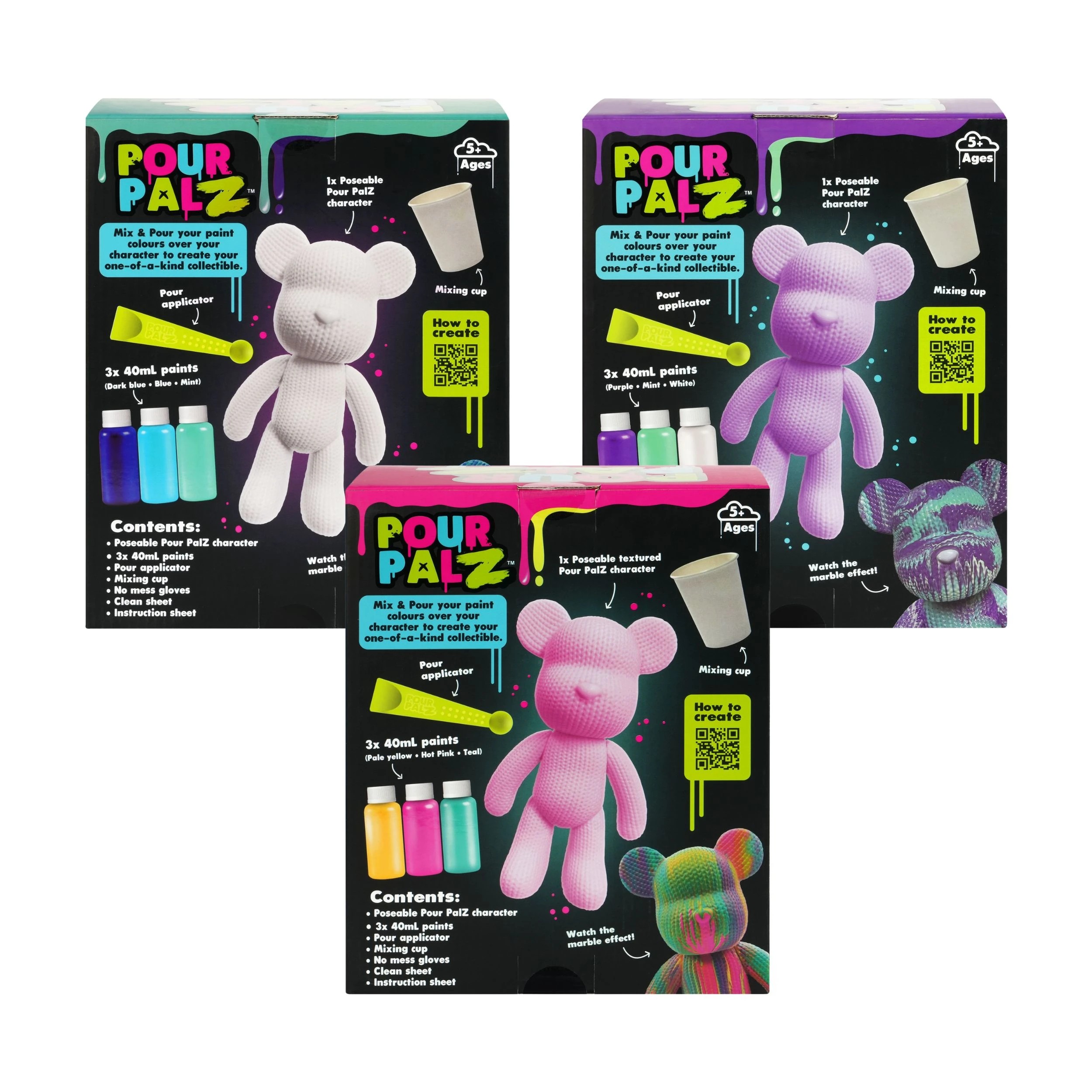 3 Pour PalZ Crochet Large - Assorted, 3 of 3