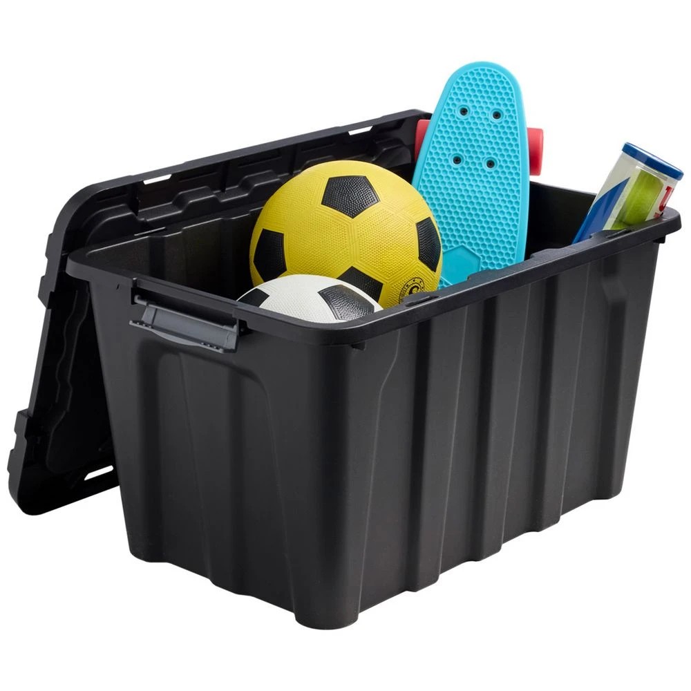 4 J.Burrows 60L Heavy Duty Storage Container Black, 4 of 5