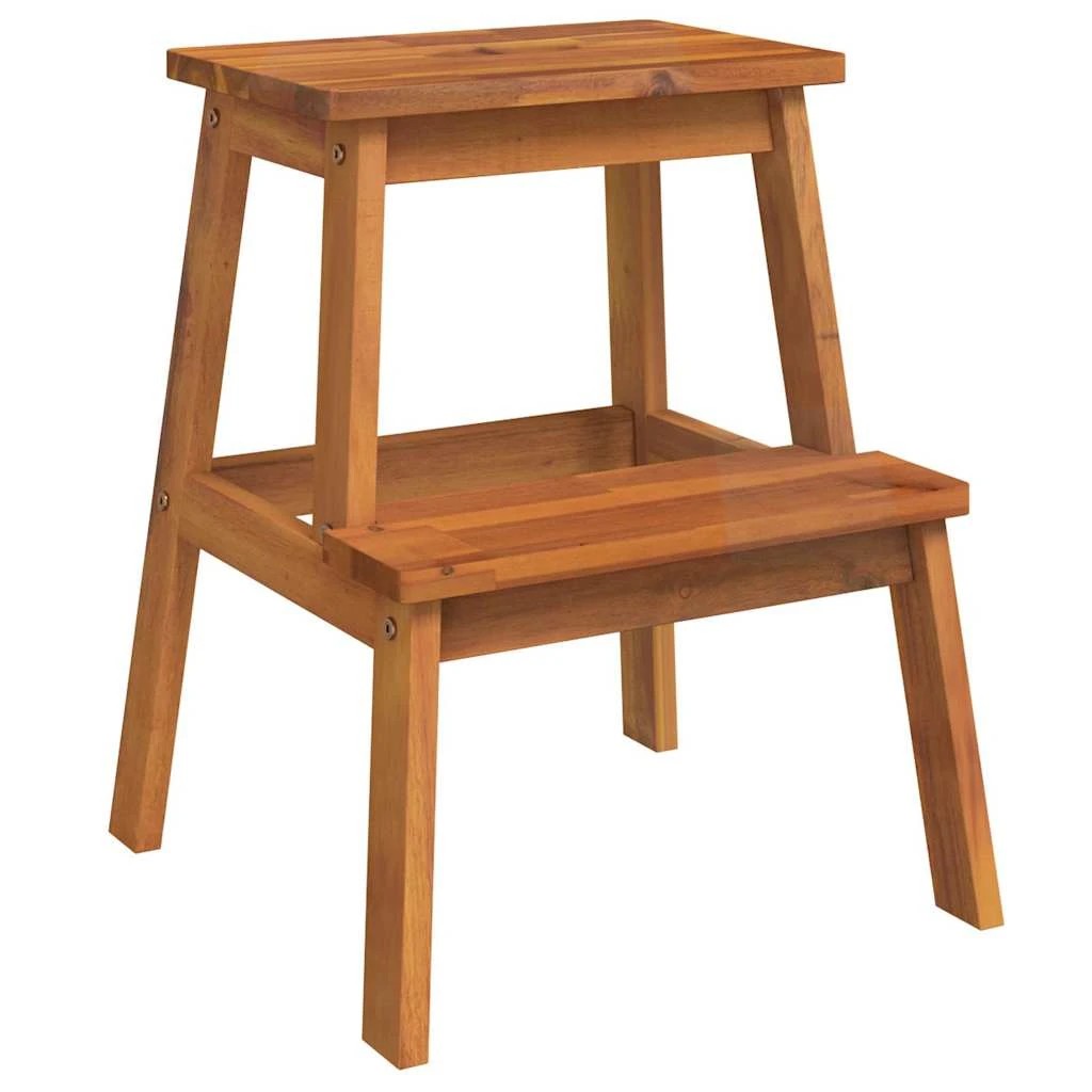 2 vidaXL 2 step stool Durable - Brown, 2 of 8