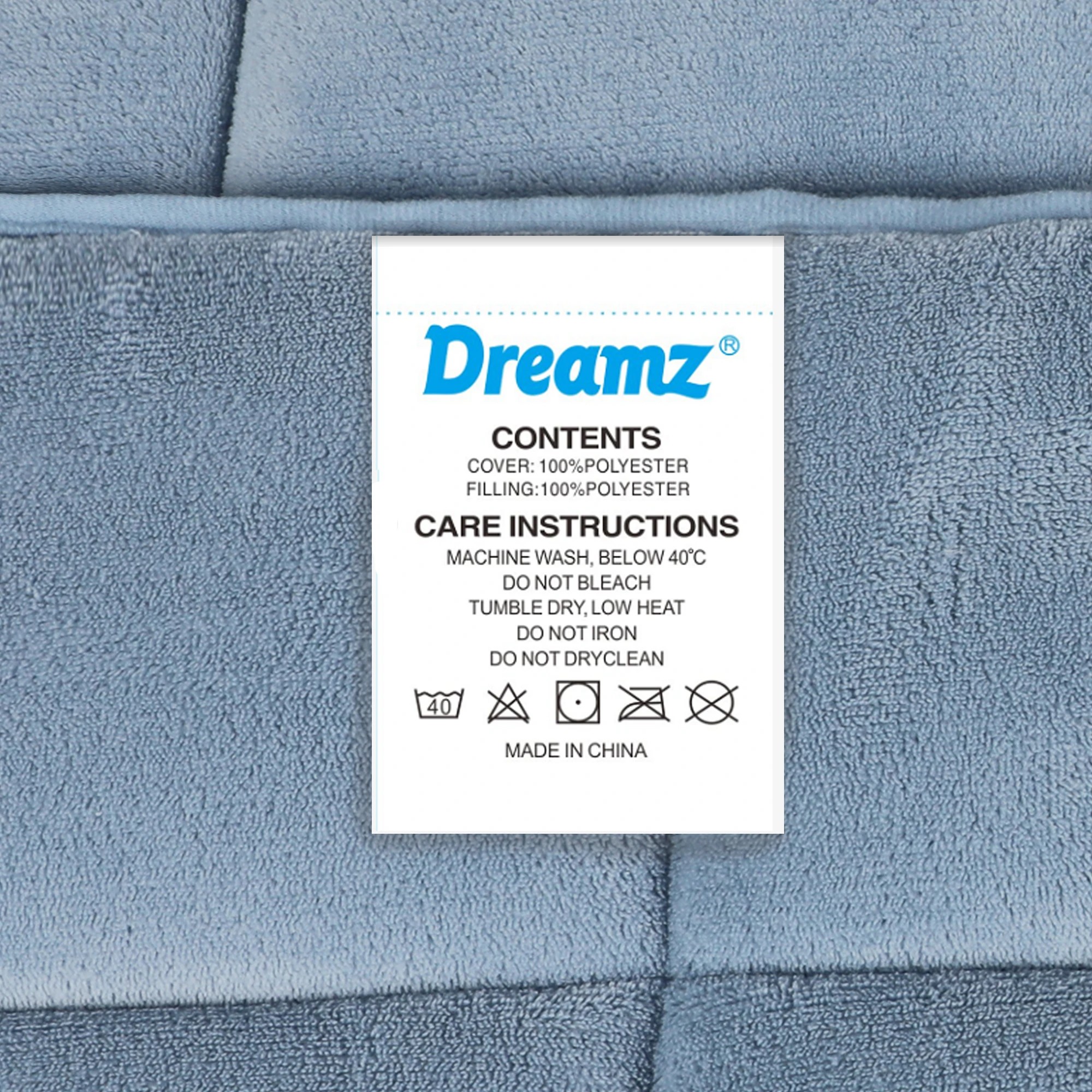 6 Dreamz Quilt Doona Comforter Blanket Velvet Winter Warm King Bedding Blue 500GSM, 6 of 6