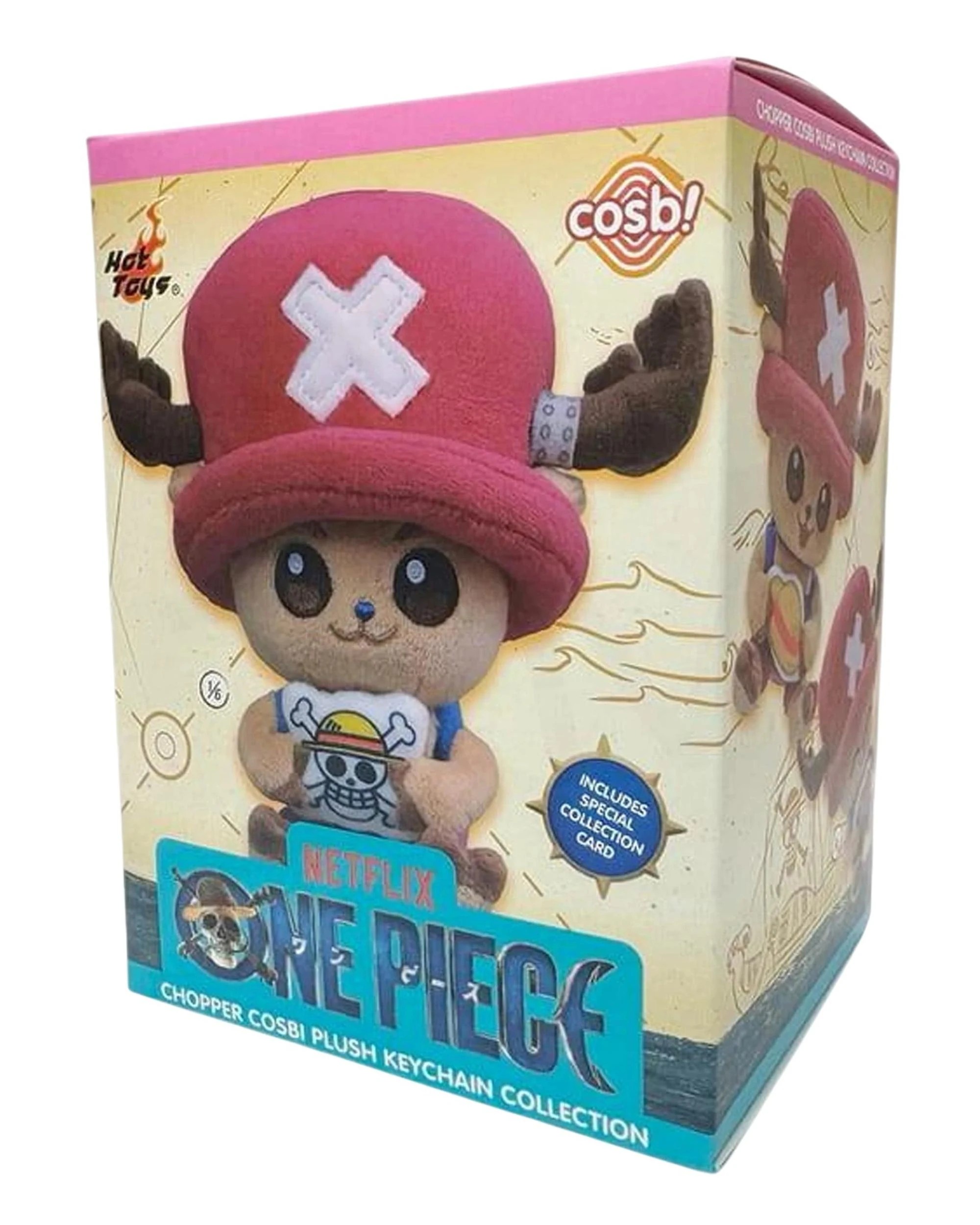 1 Hot Toys Cosbi One Piece Neflix Tony Tony Chopper Plush Keychain Blind Box, 1 of 2
