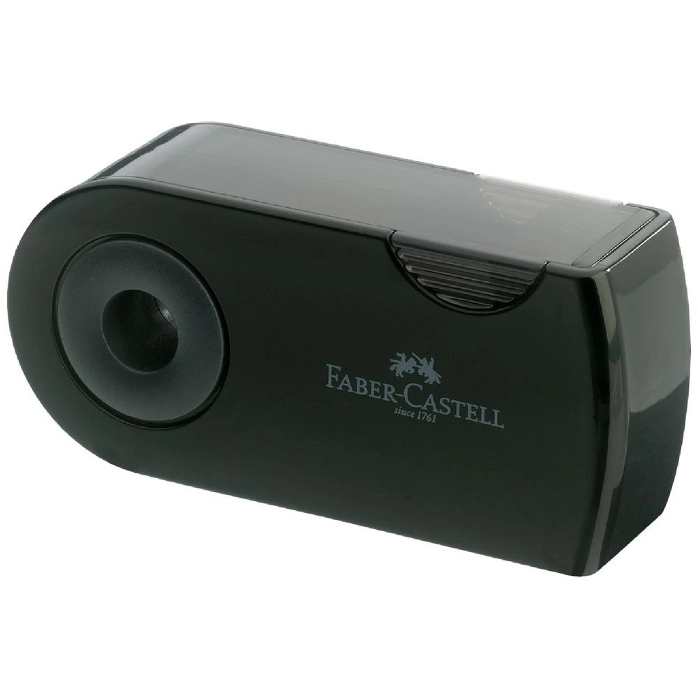 2 Faber-Castell 2 Hole Sharpener with Sleeve Box Black, 2 of 3