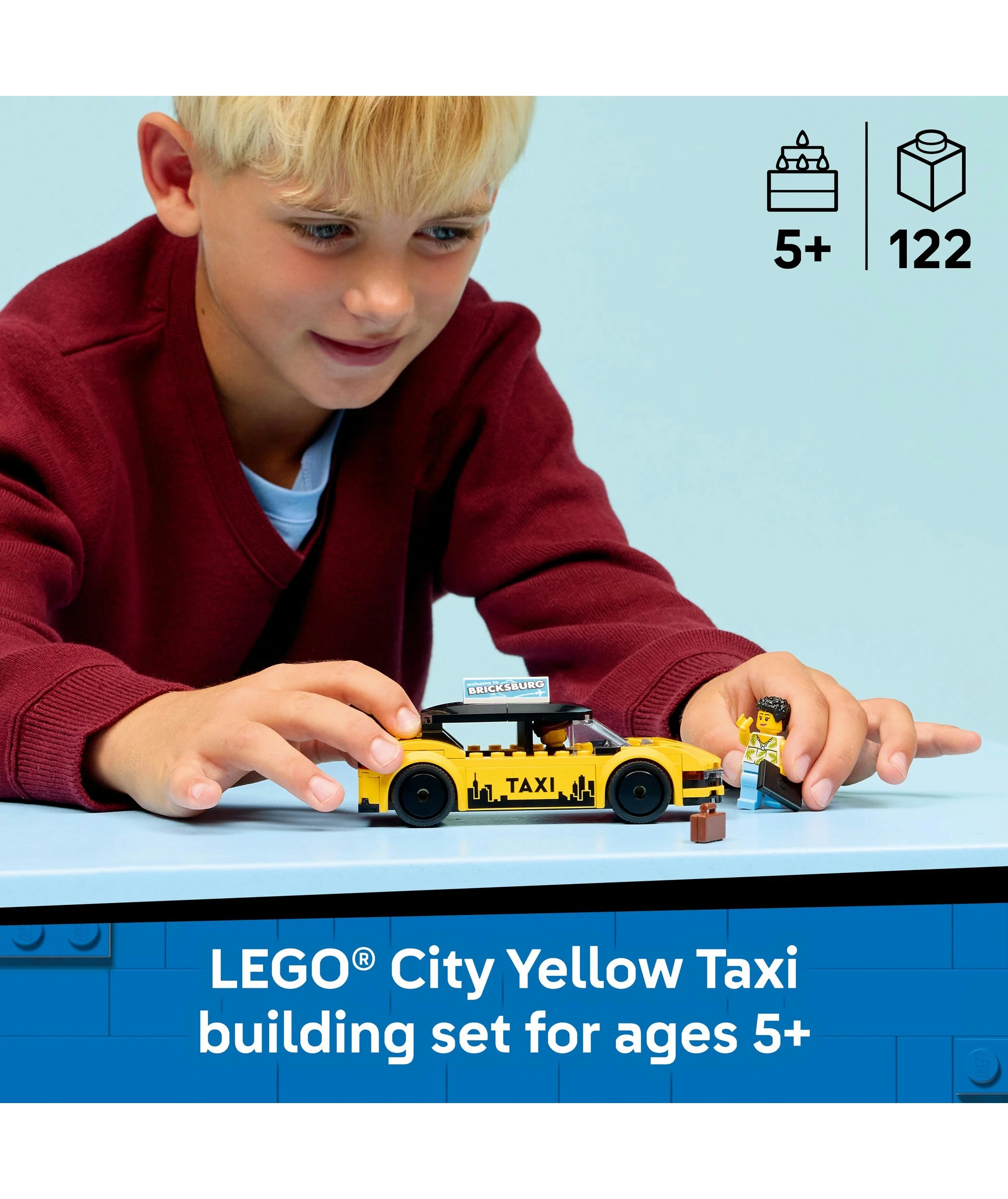3 LEGO City Yellow Taxi 60487, 3 of 10