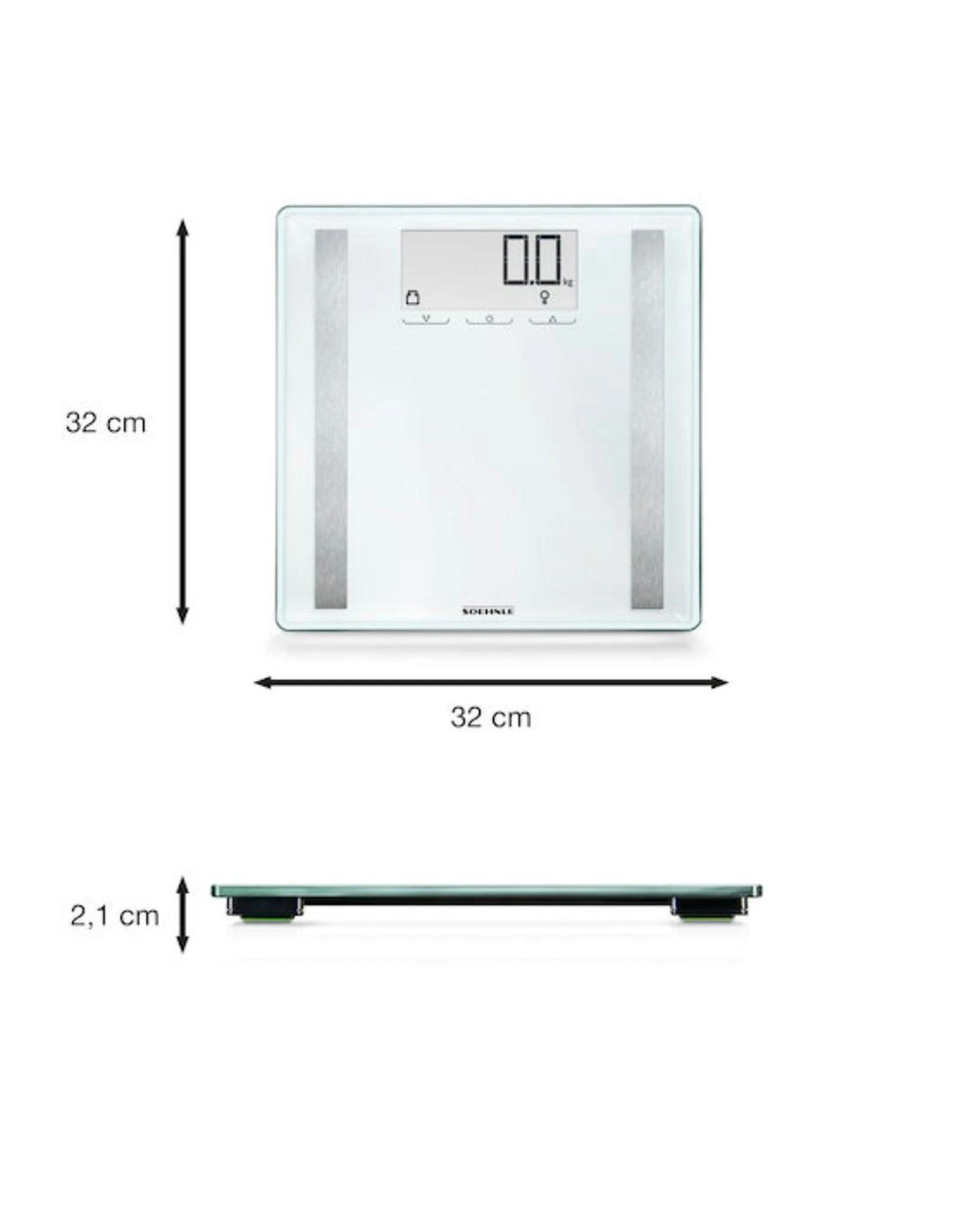 2 Soehnle Shape Sense Control 180kg Capacity 200 Bathroom Body Scale  63858, 2 of 9