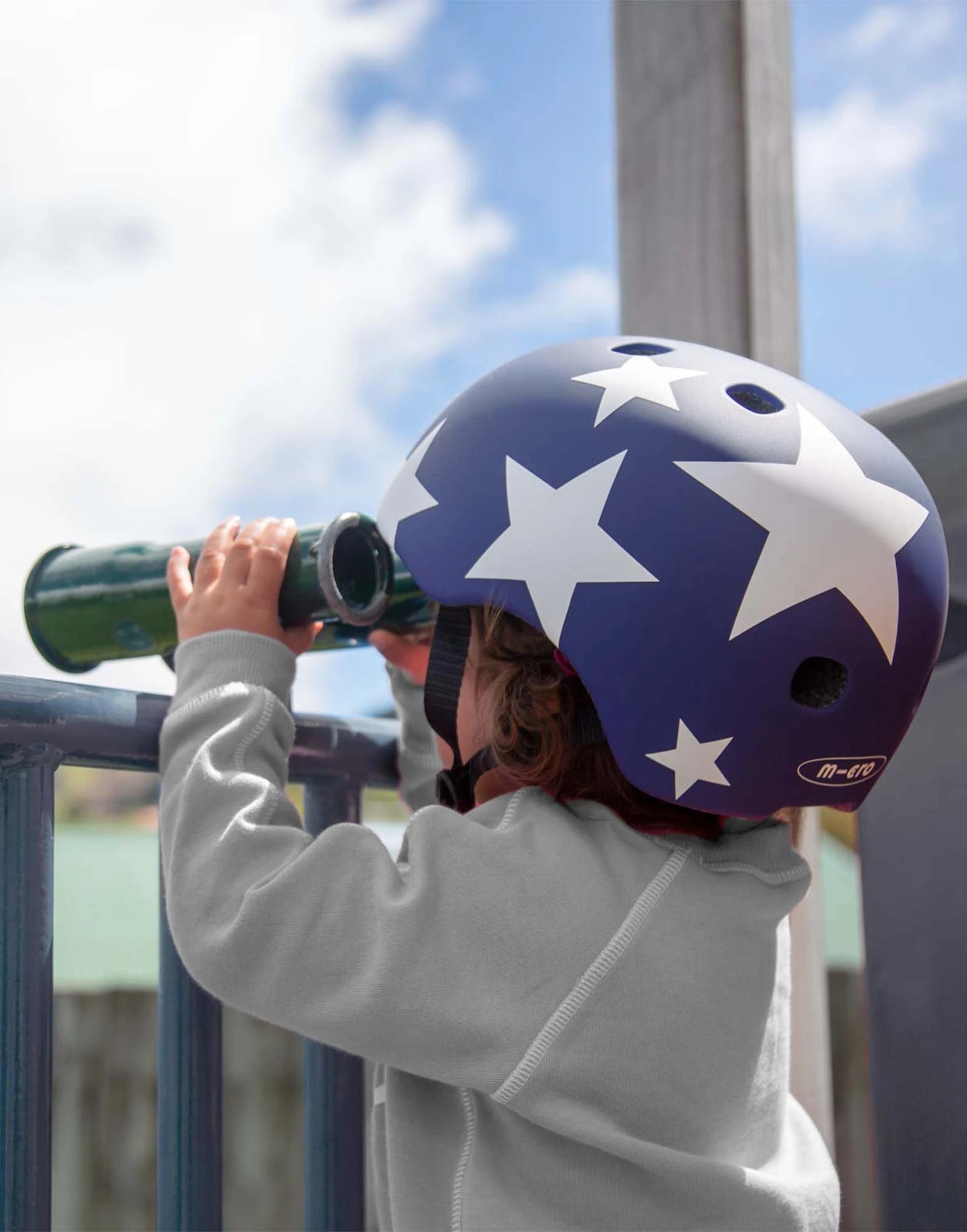 3 Micro Children's Bike Scooter Helmet - Stars S, 3 of 3