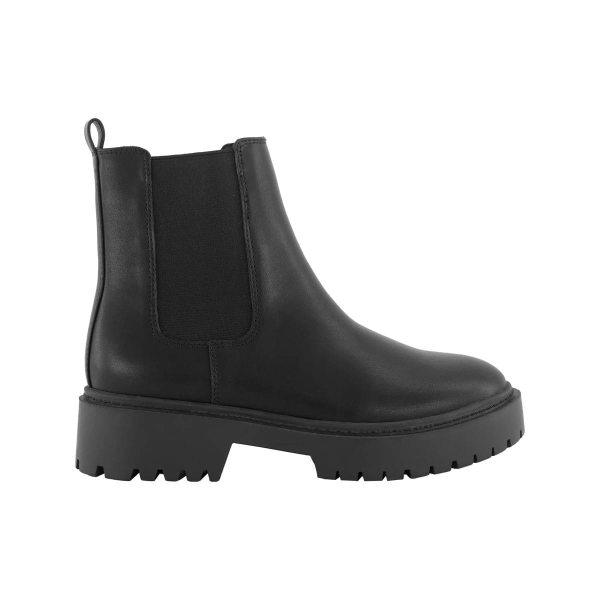 1 Ribbed Gusset Chelsea Boots Black, 1 of 4