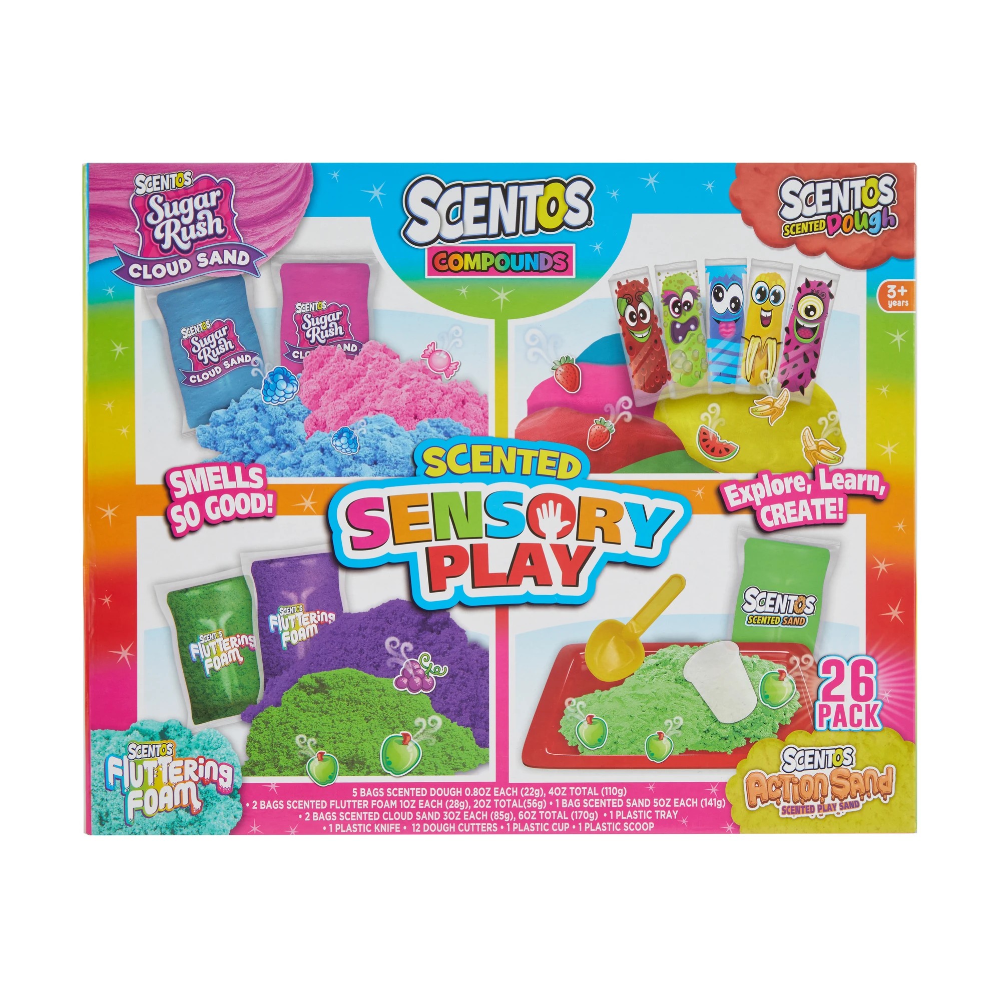 1 26 Pack Scentos Scented Sensory Play Compounds Set, 1 of 10